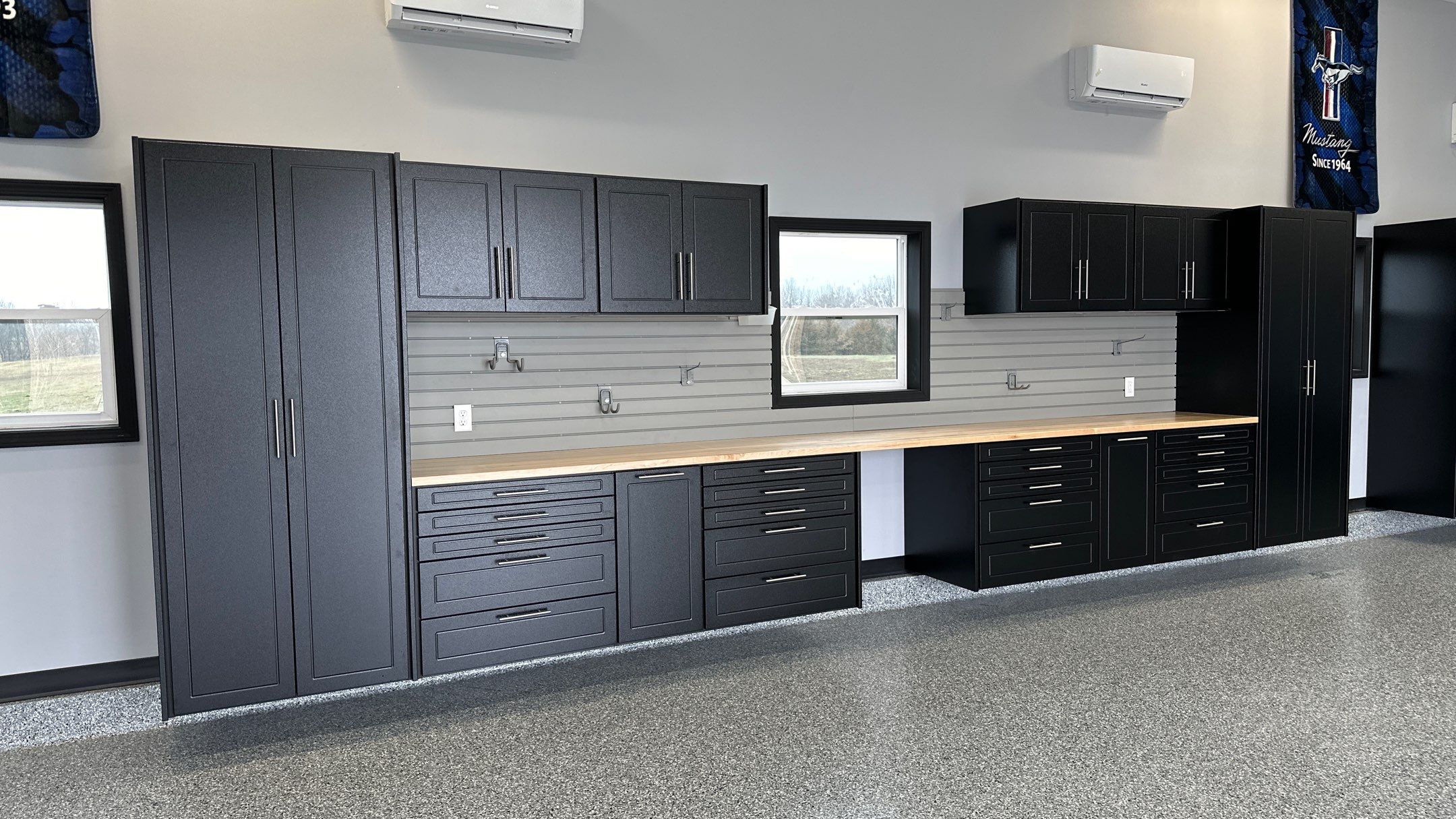 Steven K. took his garage to the next level.  by Banner Garage