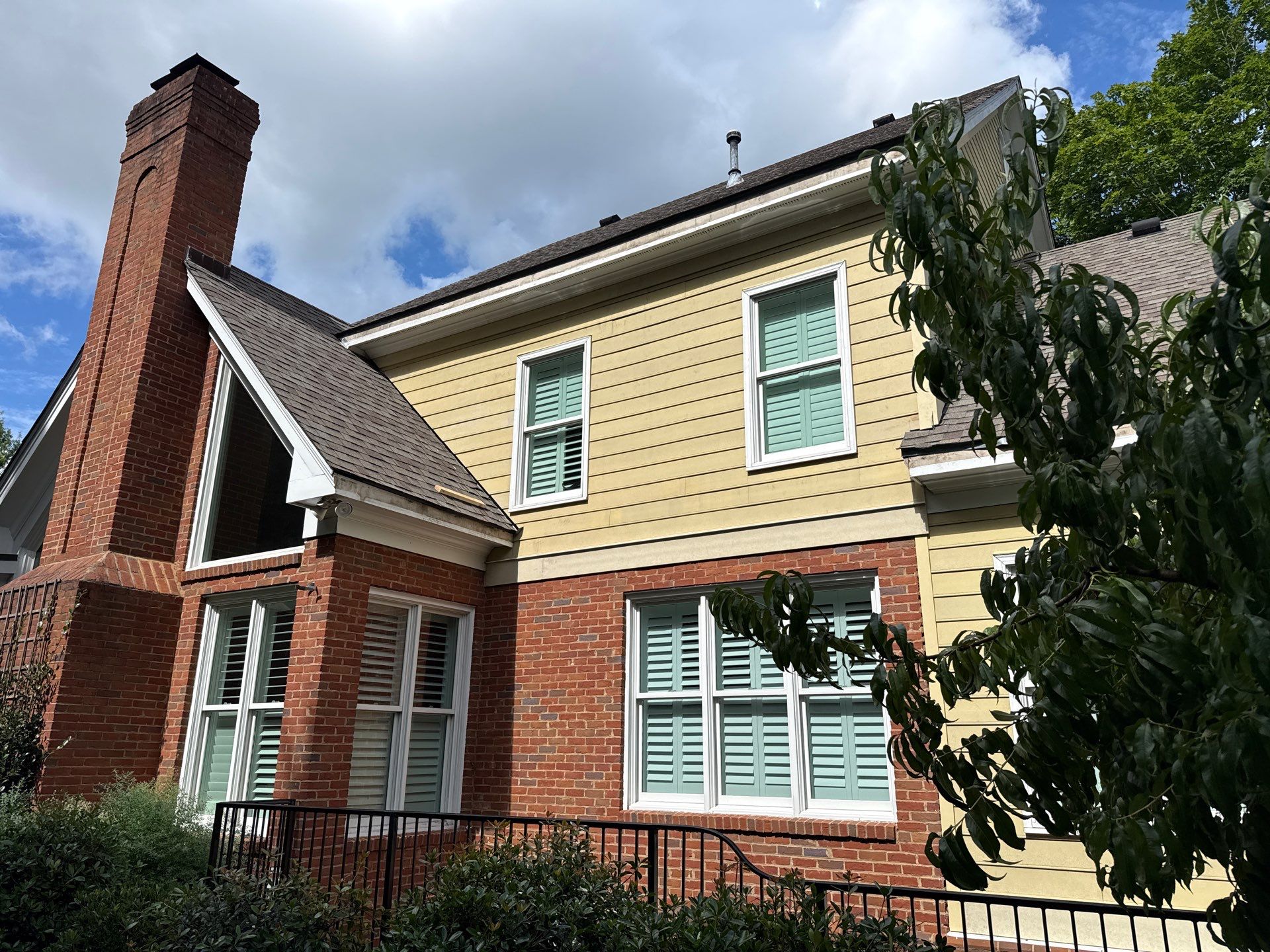 Atlanta, GA Siding and Rotted Wood Replacement, Plus Exterior Painting and Gutter Installation by Nelson Exteriors 