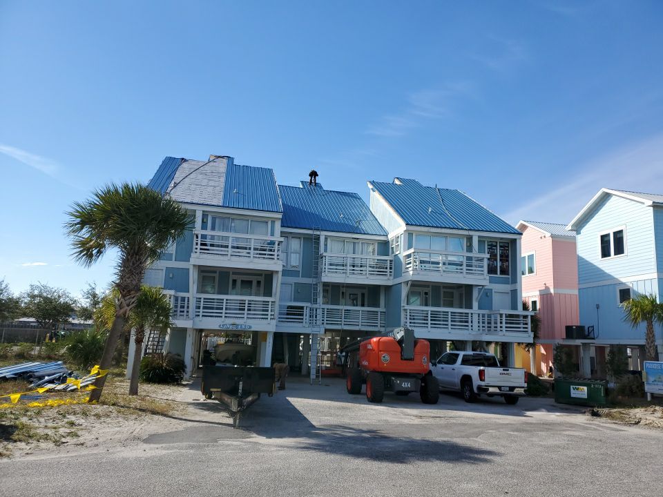Commercial Roofing Installation using Metal roofing by American Roofing & Construction LLC