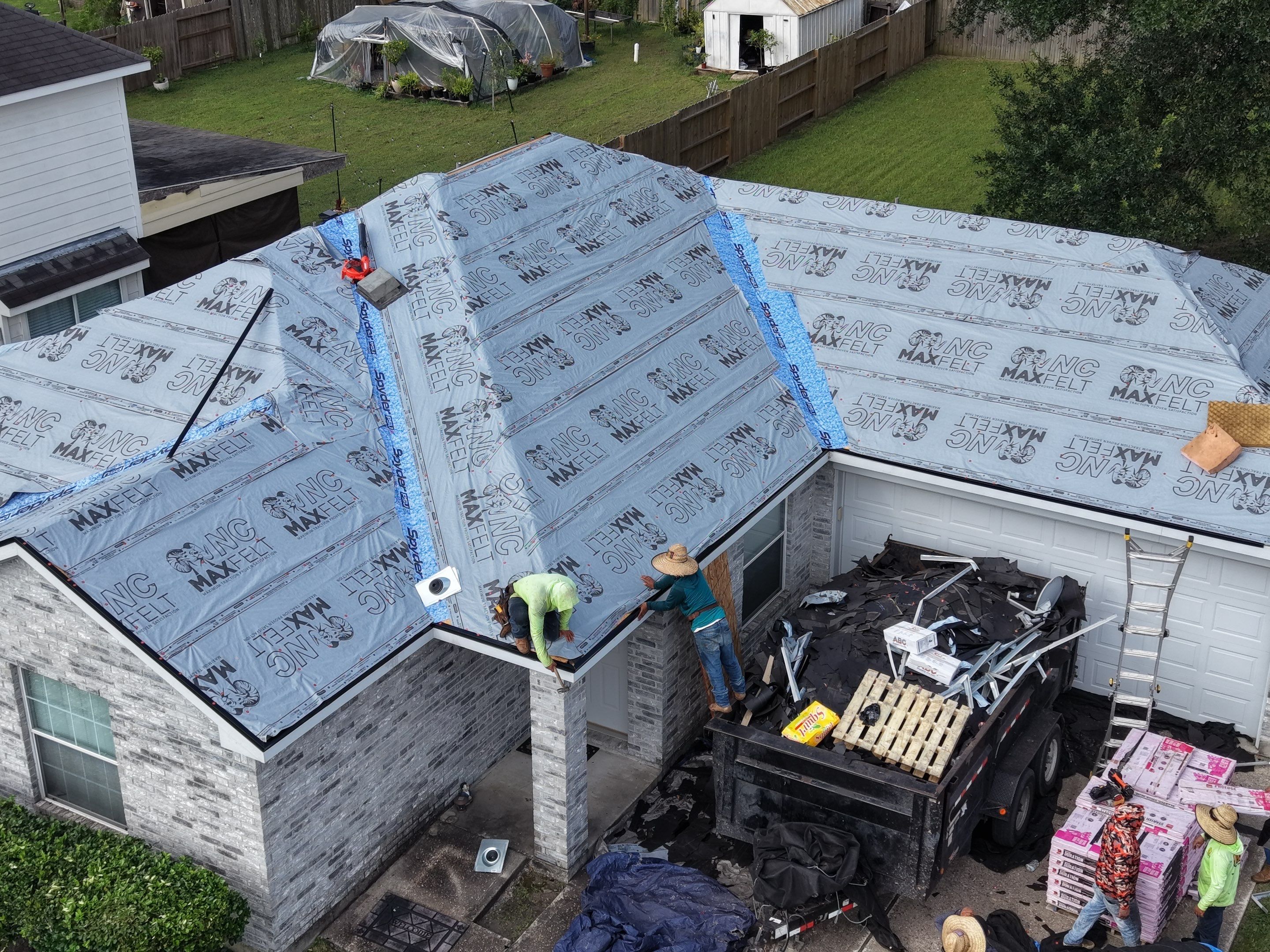 Owens Corning Duration Shingle Roof Replacement in Willis, Texas by Abbott Roofing Company