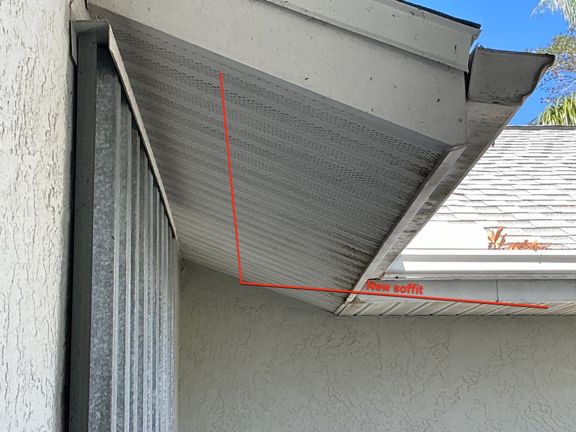 Install Vinyl Soffit in Sarasota FL by Gutter Professors