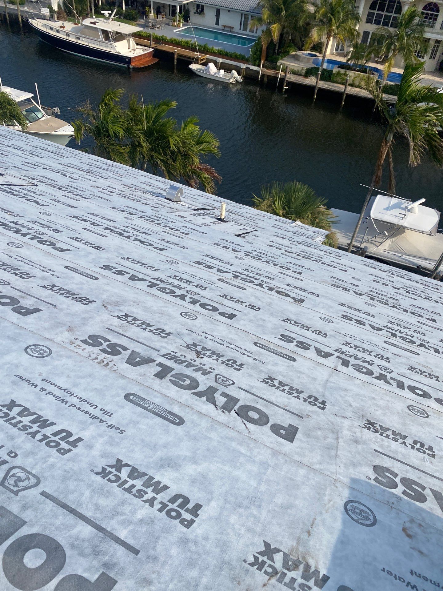 Residential Roofing Installation using 1" Nail strip metal roof by BLUES BROTHERS ROOFING