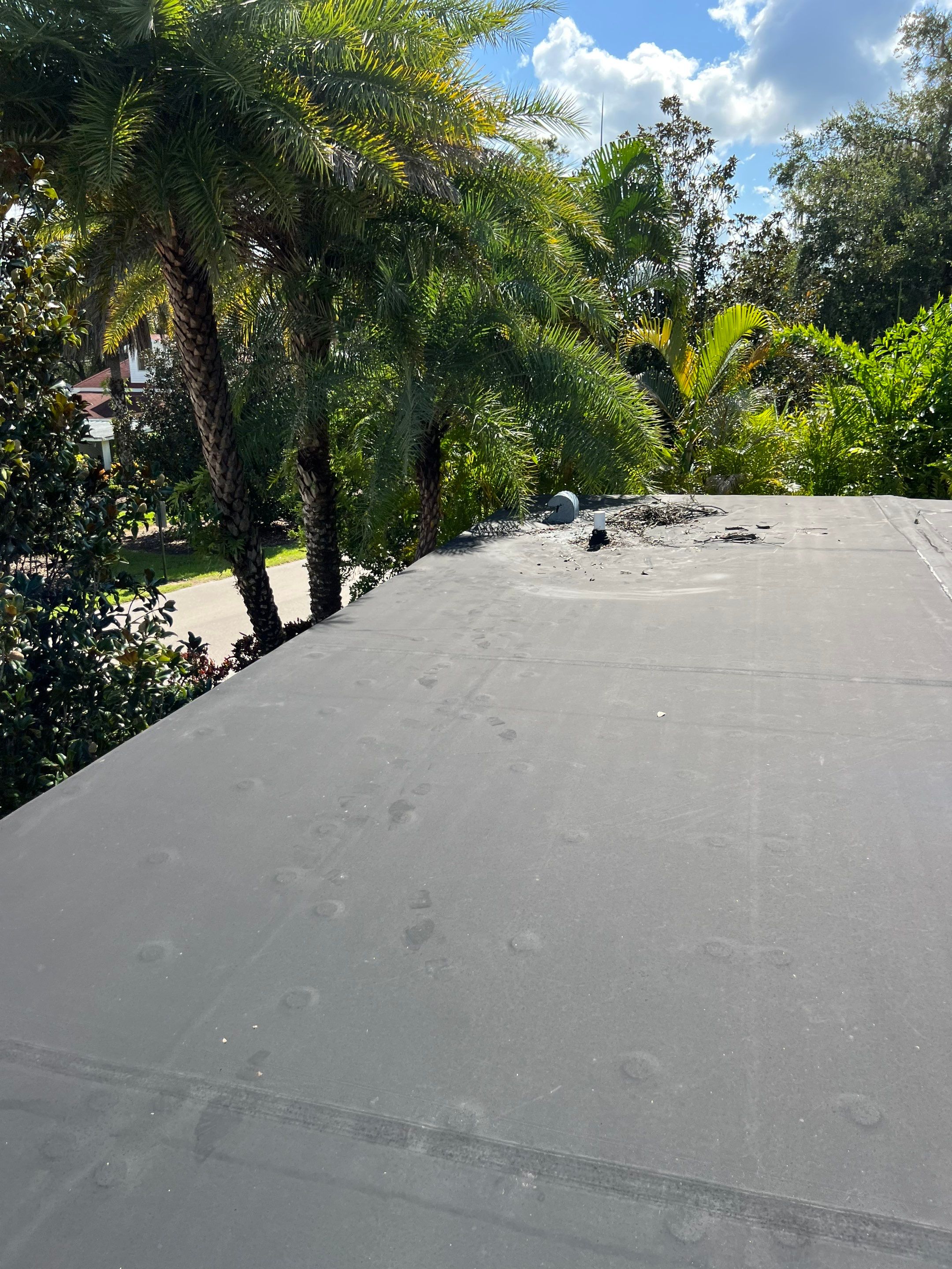 Flat Membrane Roof Repair and Interior Restoration in Fort Myers by cordova home services 