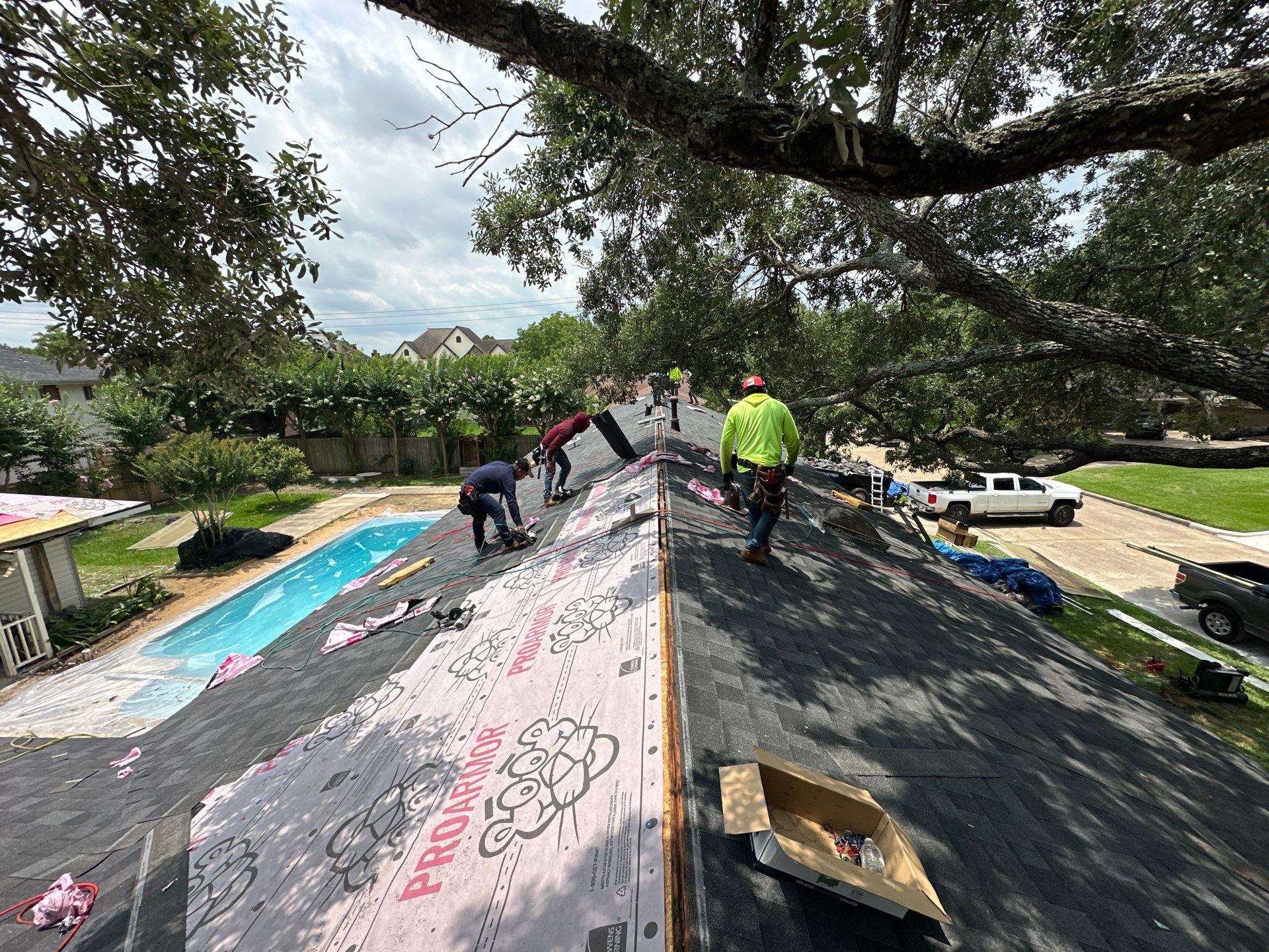 Project in Houston by Motion Roofing
