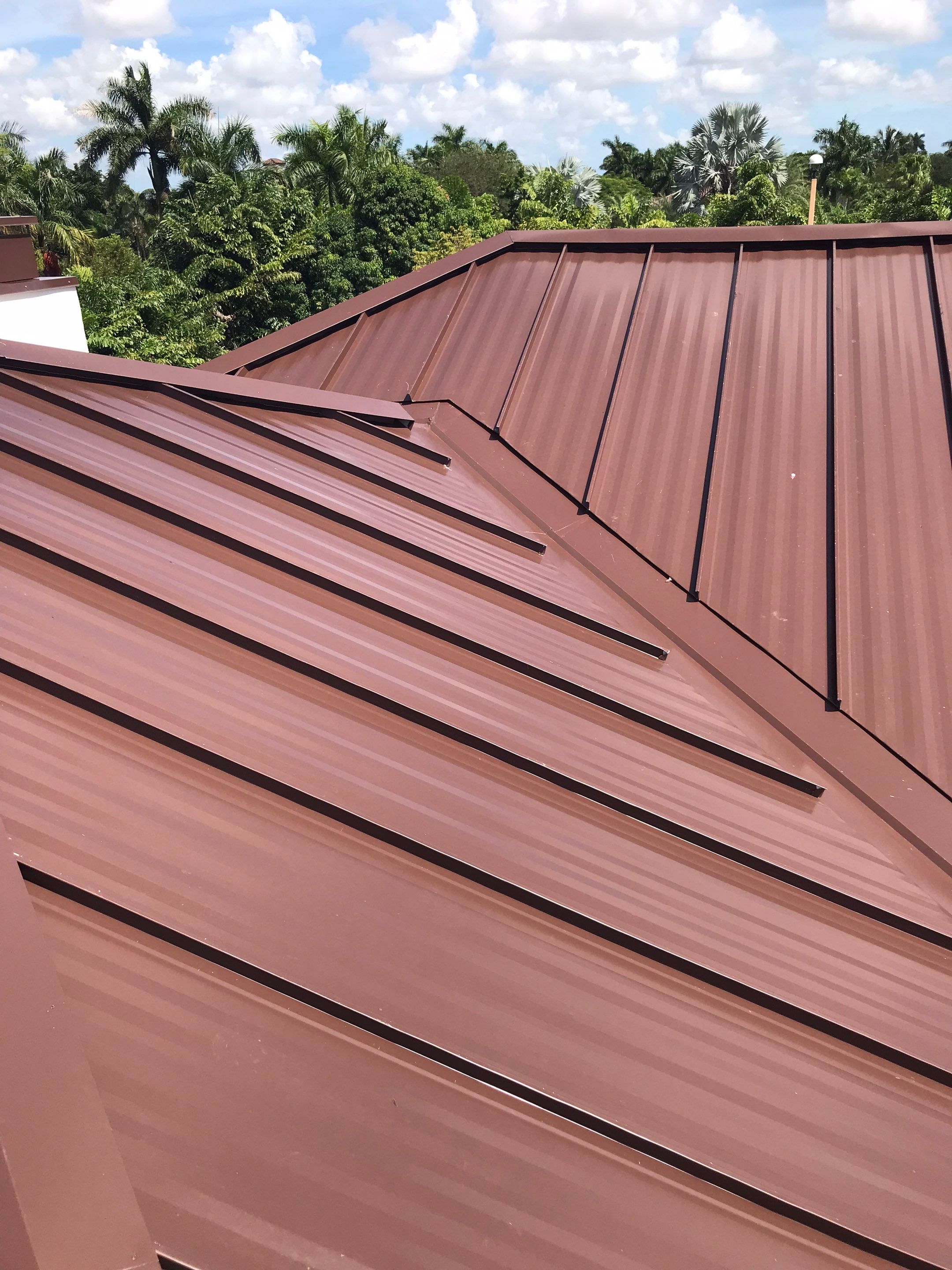 Metal Roof - Galvalume - Mansard Brown by Istueta Roofing