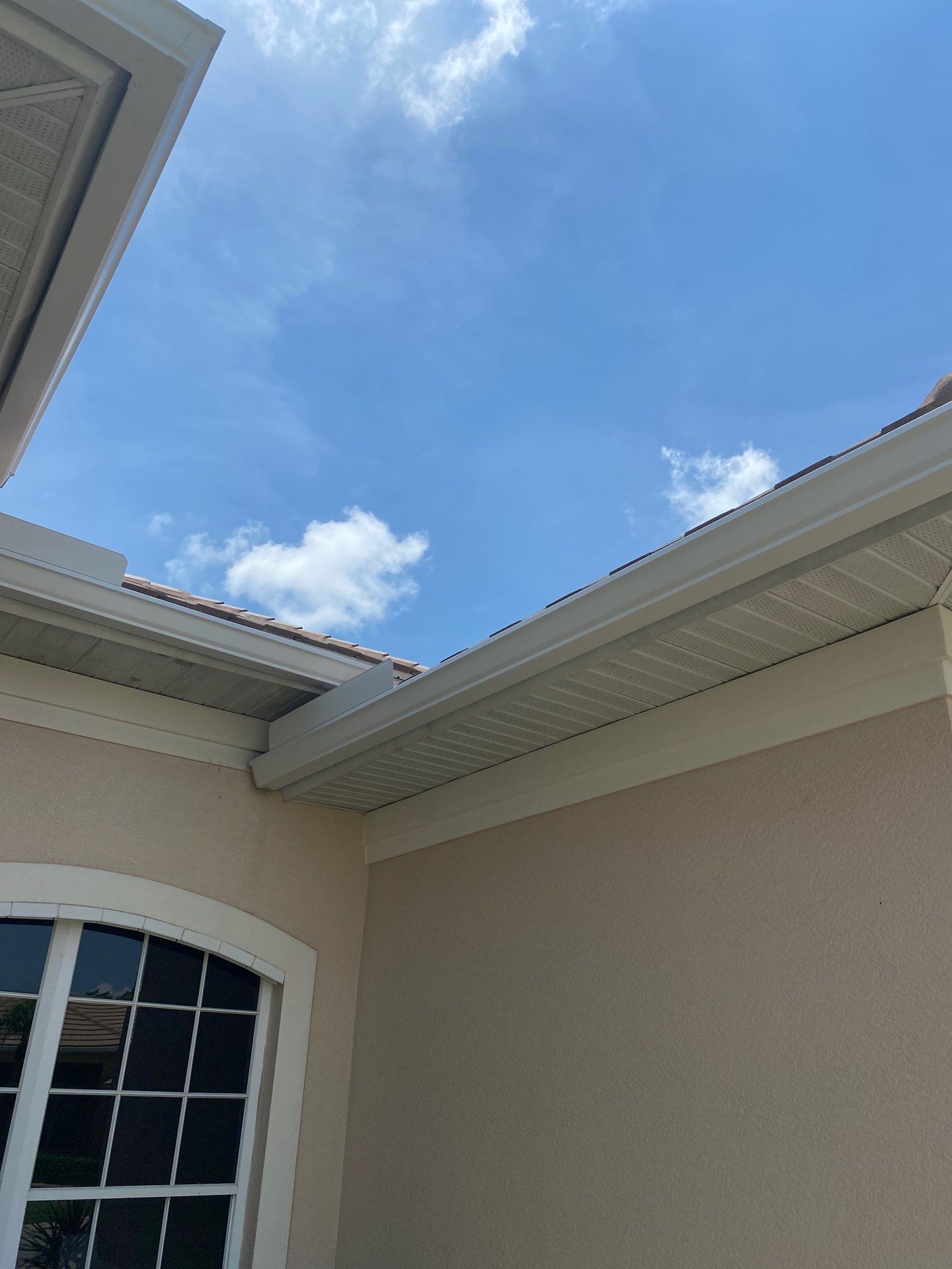 Seamless Gutter Upgrade Before & After in Bonita Springs FL by Gutter Professors