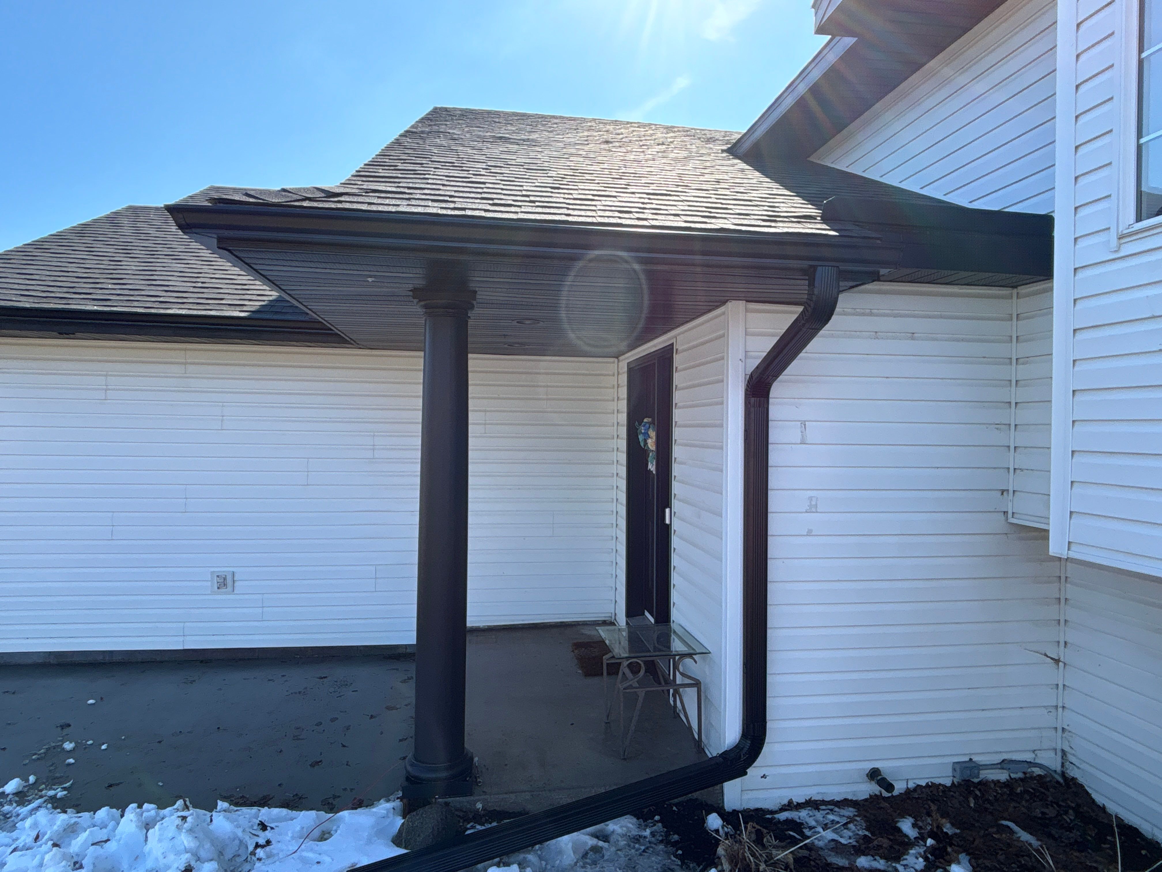 High-Contrast Seamless Gutter Installation for Buffalo Residential Property by Next Level Seamless Gutters / Exteriors Inc.