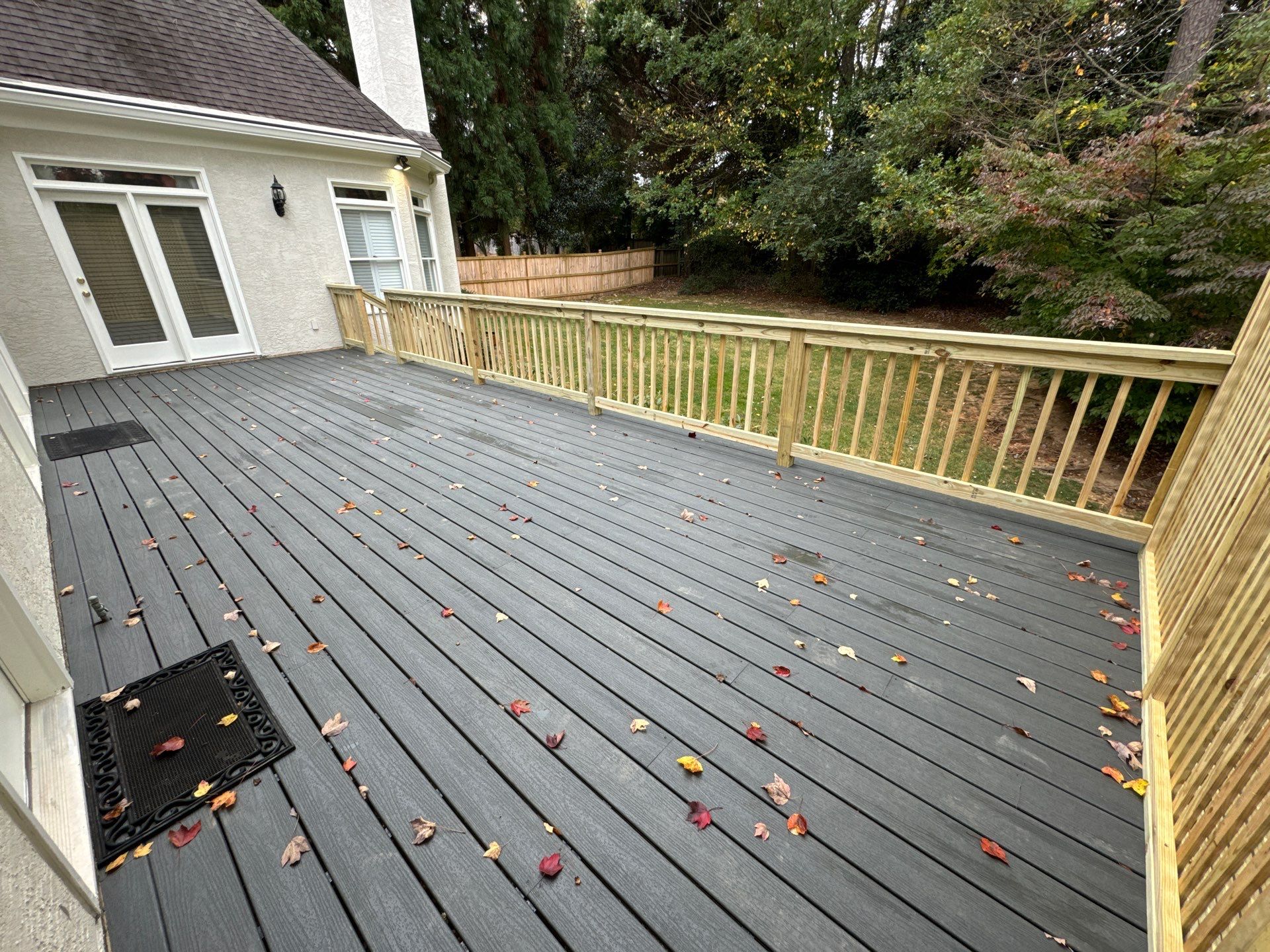 Composite Deck Renovation and Privacy Screen Installation in Marietta by Swift Home Renovations
