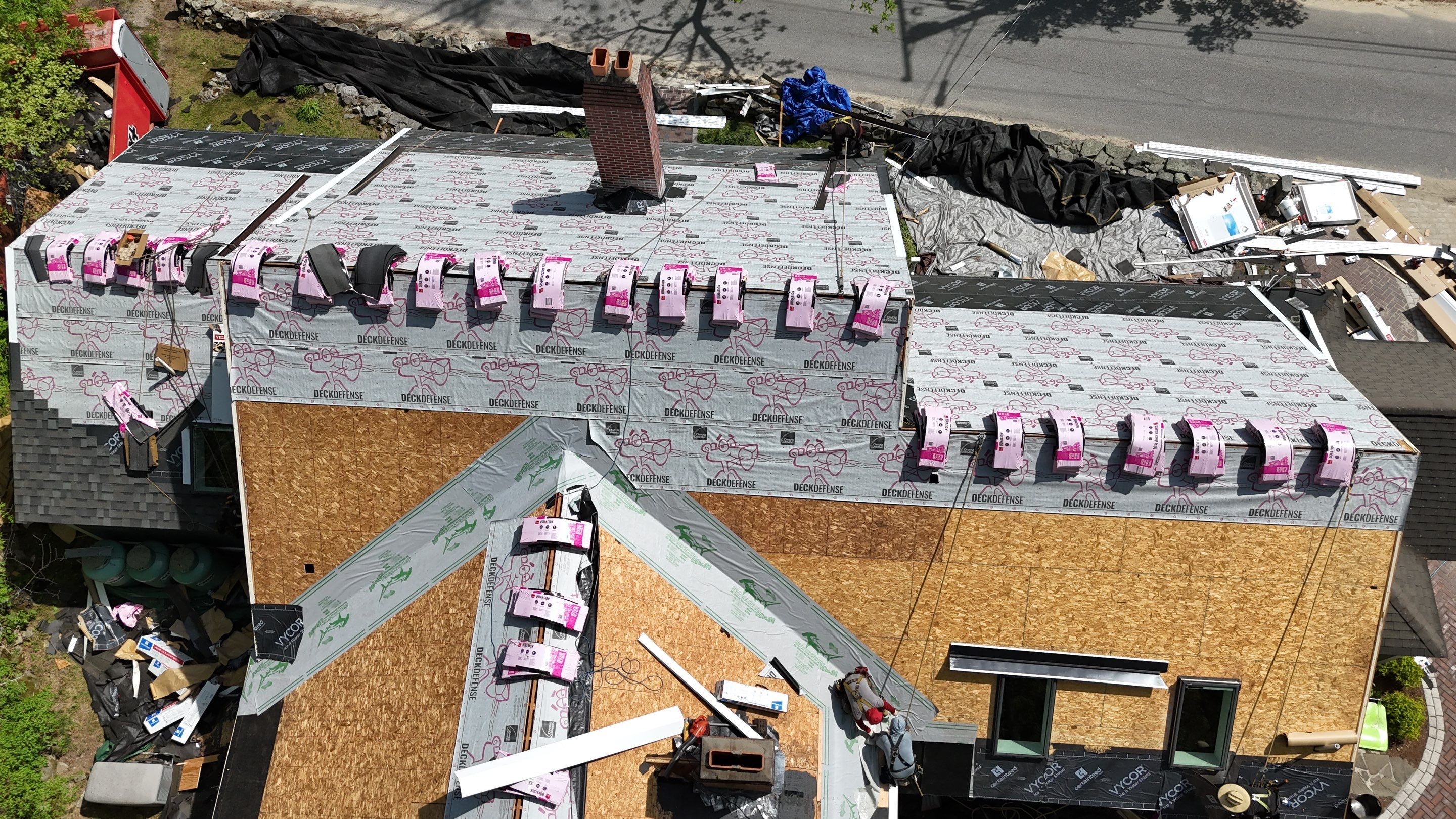 Roof Replacement + Metal Valleys + Snow Belt + Skylights — Carlisle, MA by Mighty Dog Roofing of Greater Middlesex County