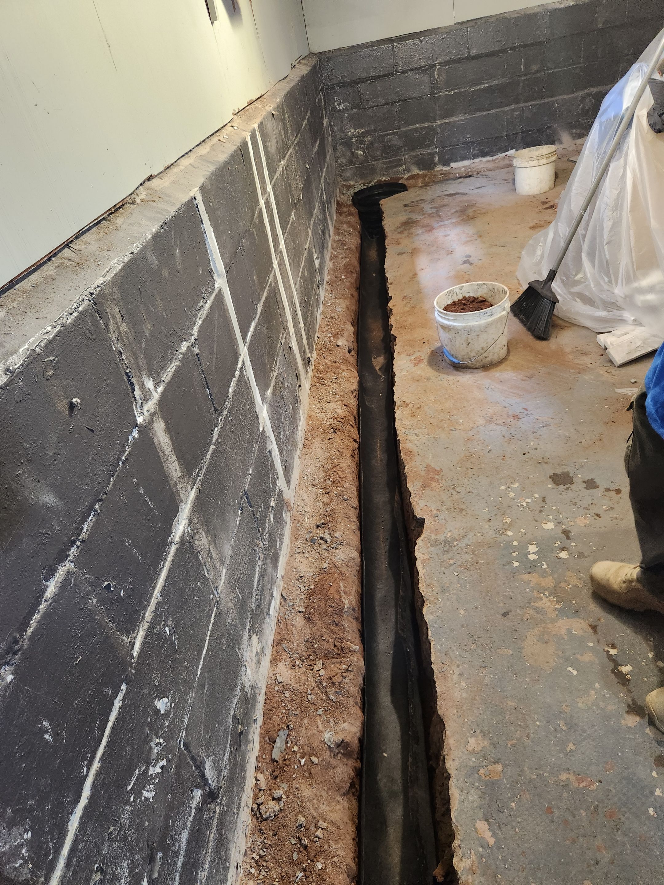 Interior French Drain East Orange NJ by Pure Service Pro, LLC 