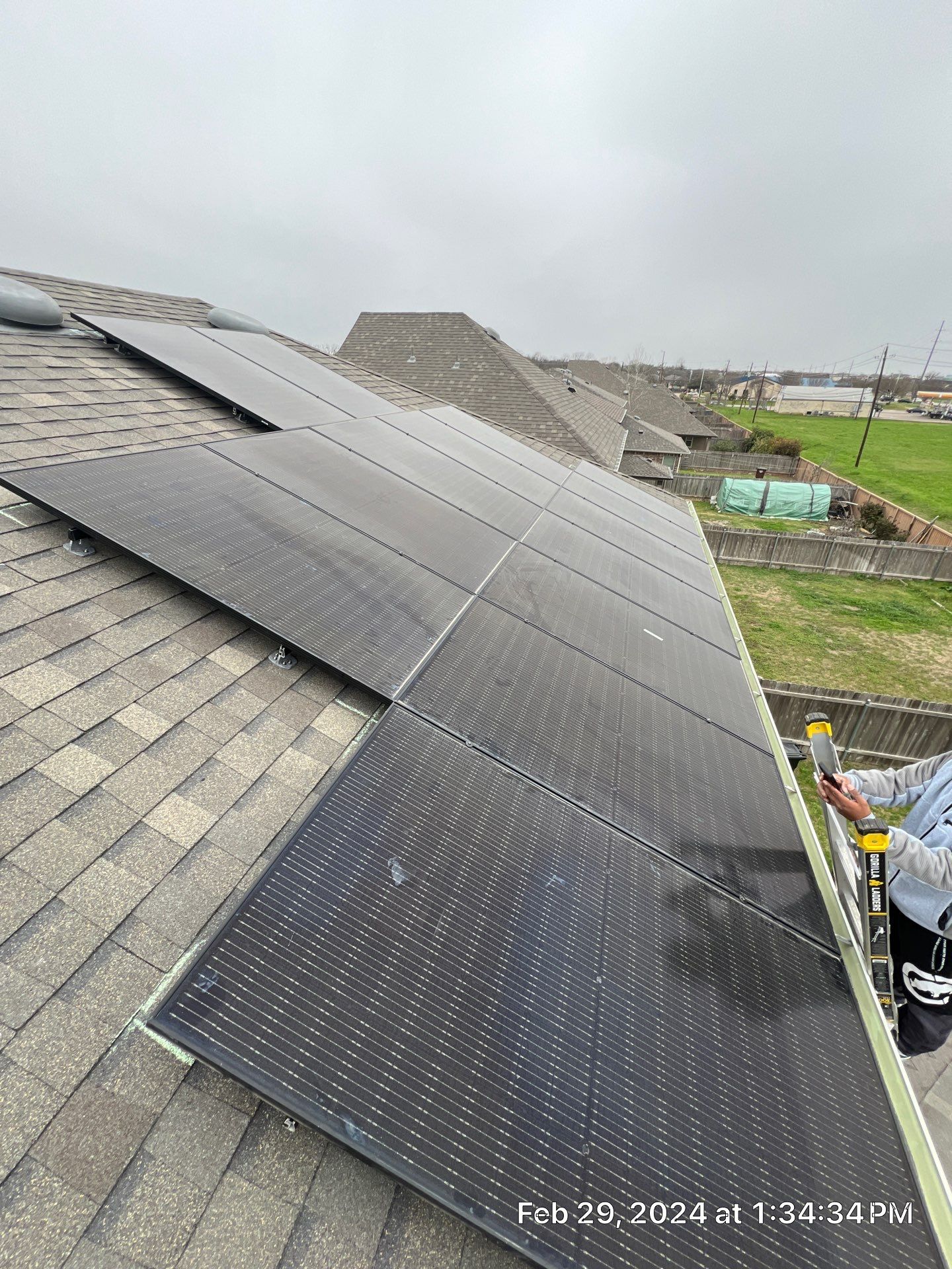 33 Panel Detach and Reset in Round Rock by Sunaura Solar