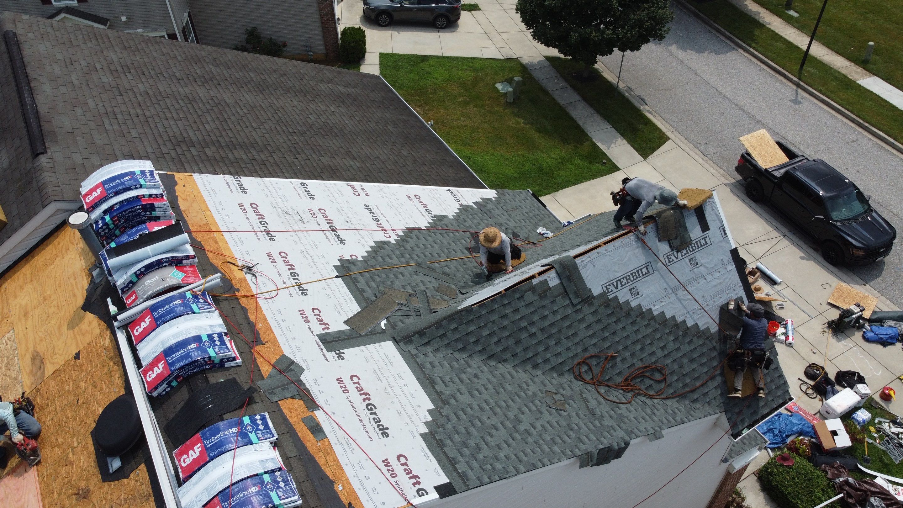 Residential Roofing Installation using GAF Timberline HDZ by Matter Roofing & Construction