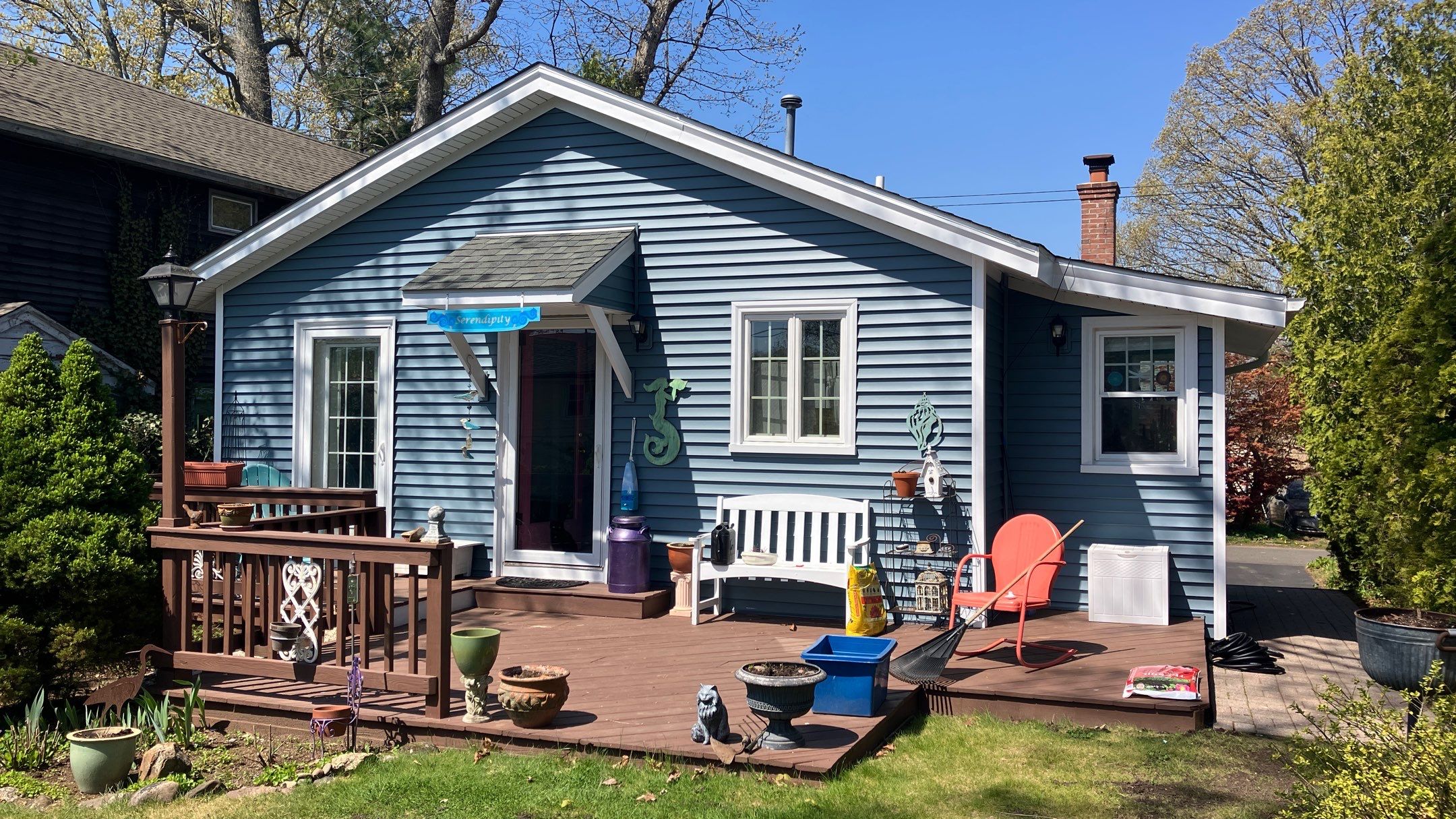 Siding Renewal with Cert Monogram D/4 x 12'6" clapboard, Wedgewood Blue by DiGiorgi Roofing and Siding Inc