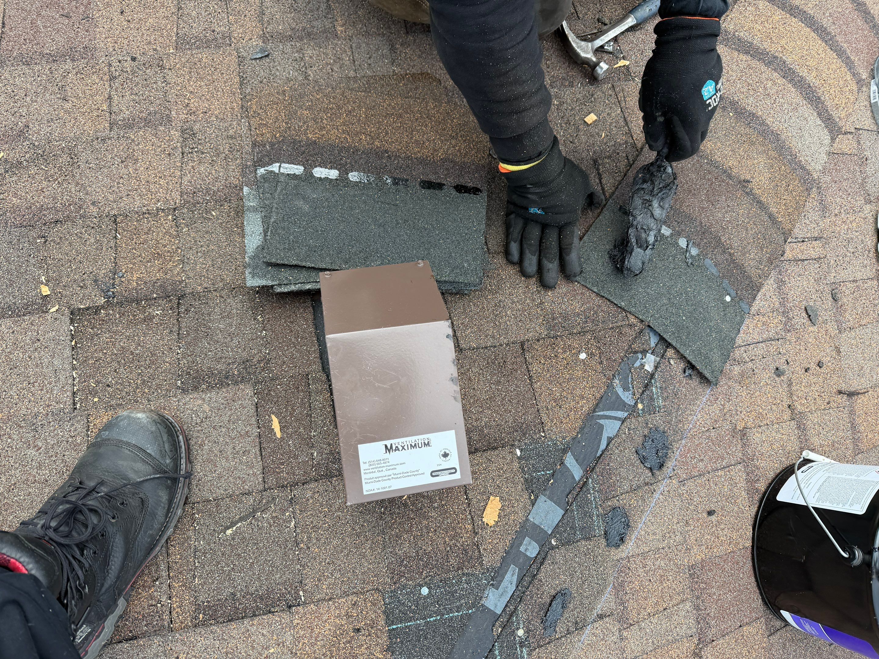 Project in Burlington by The Roofing Crew