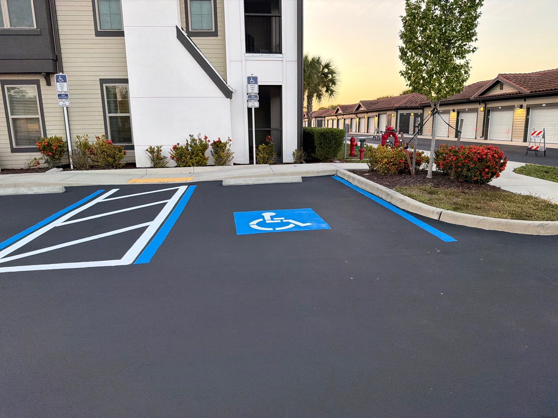 Line Striping - New Layout by Everline Coatings & Services - Southwest FL