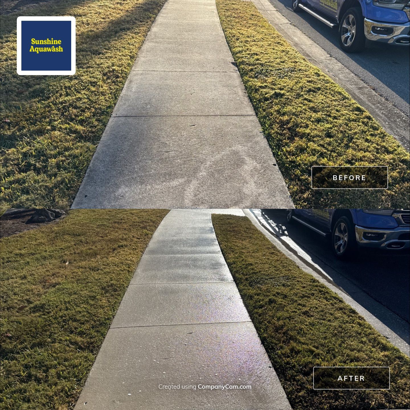 Driveway & Walkway Cleaning Project | Northwood Park, Palmetto FL by Sunshine AquaWash