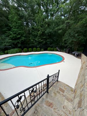 Pool Deck Makeover with Cool-Deck Technology in Tyler, Texas