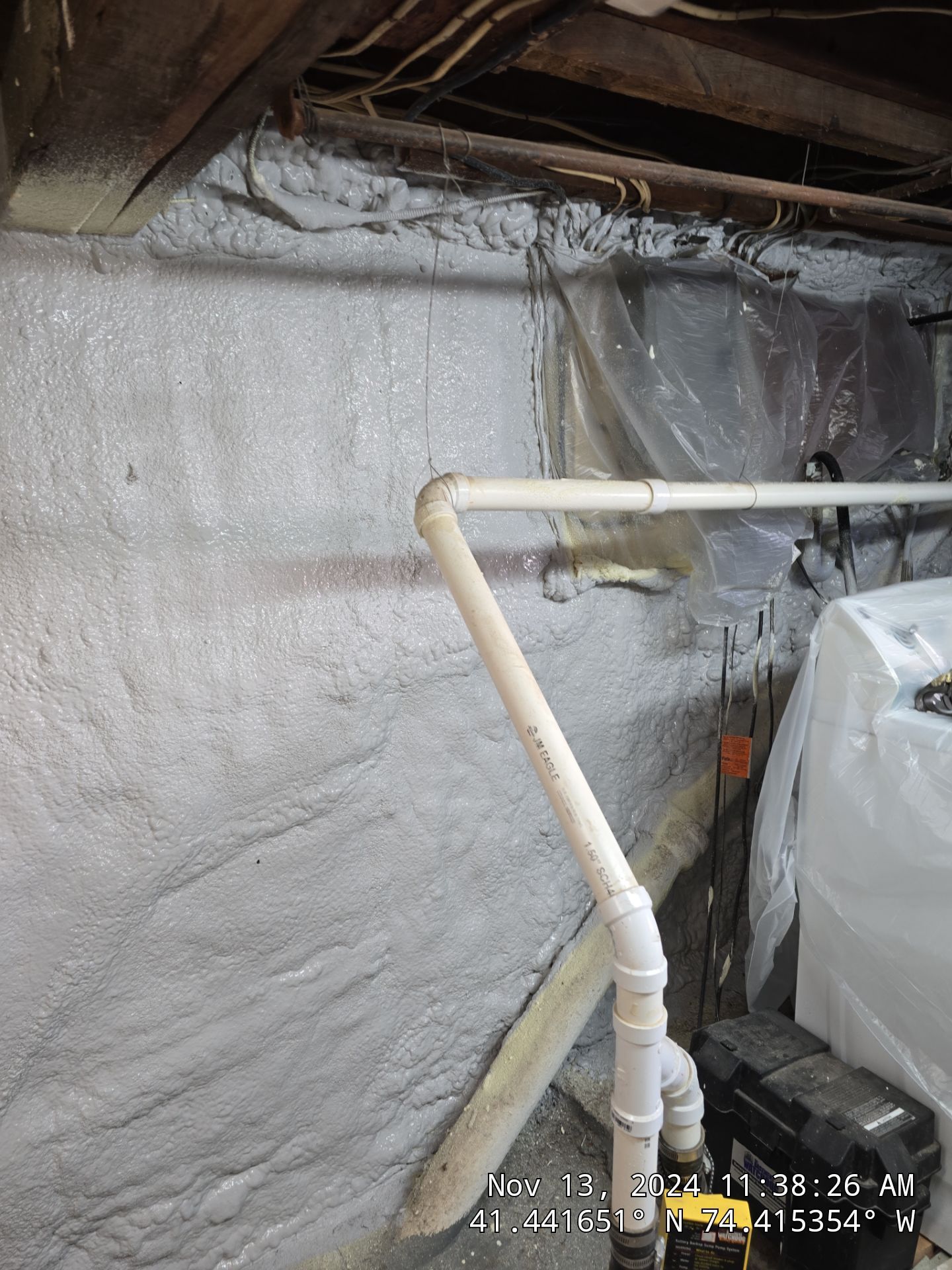Attic Insulation using open cell spray foam by NYS Foam & Energy
