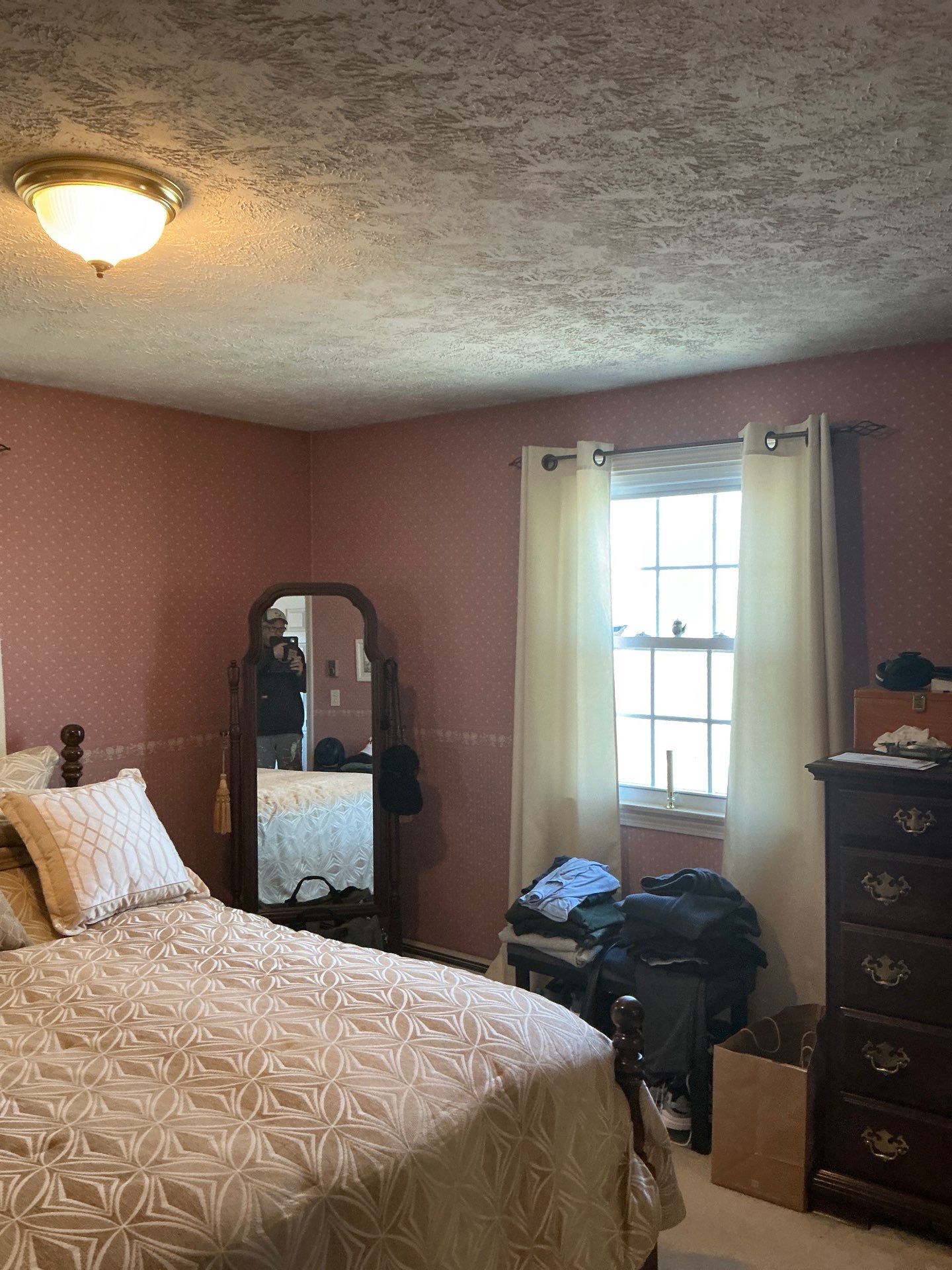 Interior Bedroom Painting and Drywall Repair in Manchester by The Persnickety Painters