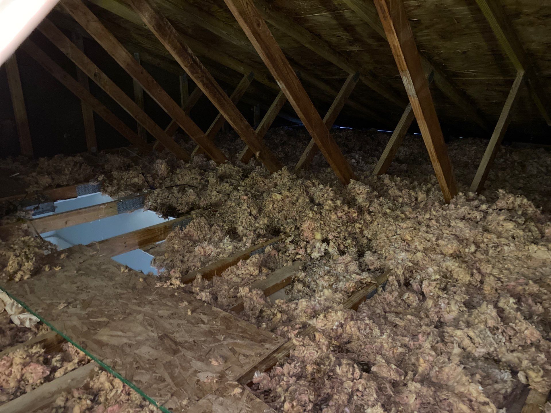 Air Sealed and Insulated Attic using TruSoft Cellulose insulation by Home Environment Solutions