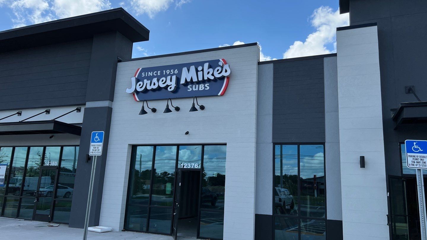 Channel Letters on Backer for Jersey Mikes by SignCrafters