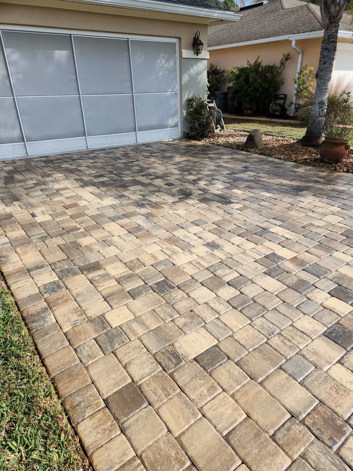 Paver Driveway using Concrete Sealant by DuraSeal