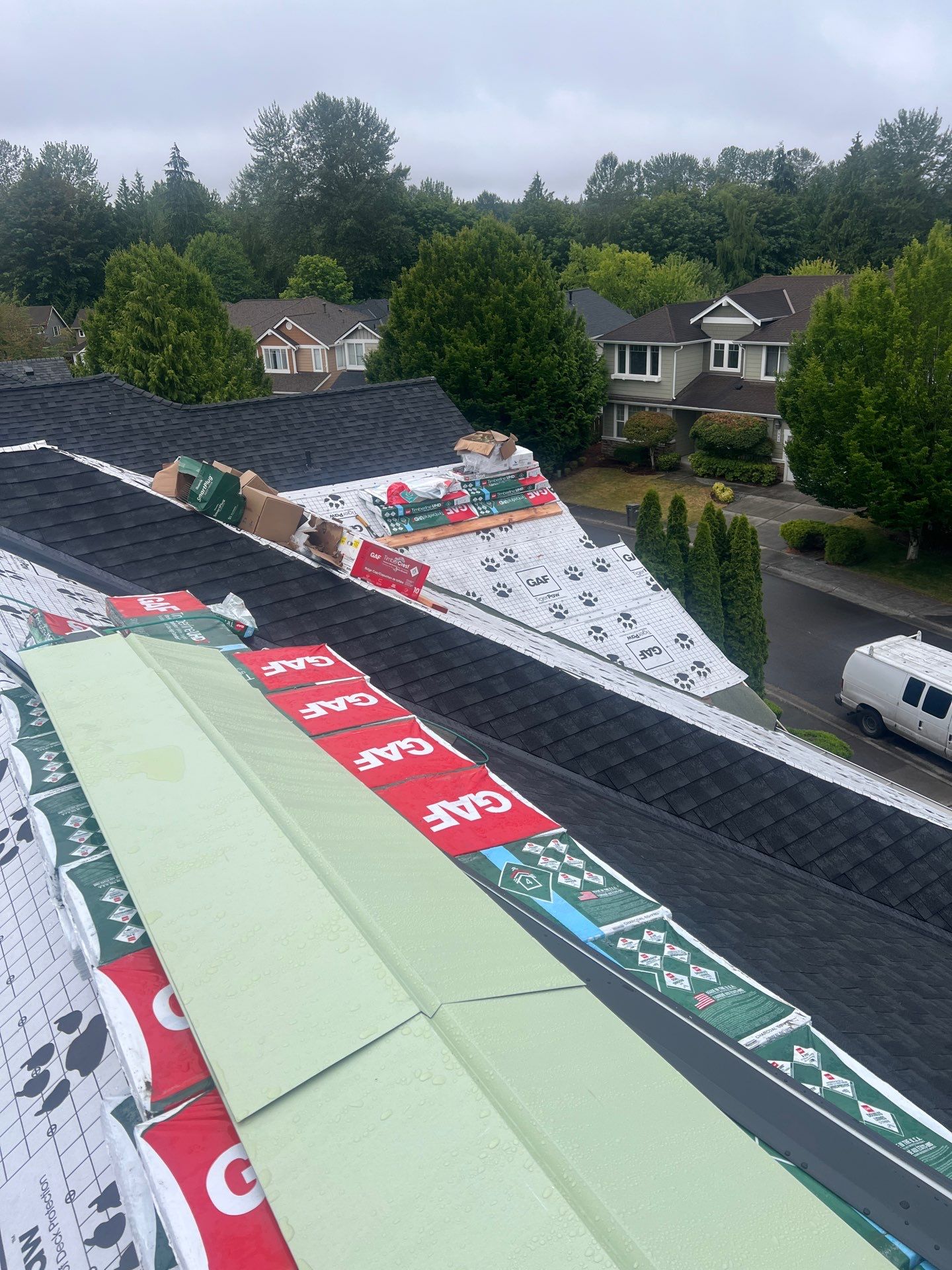 Residential Roofing Installation using GAF UHDZ Shingles by Roofing Formula LLC