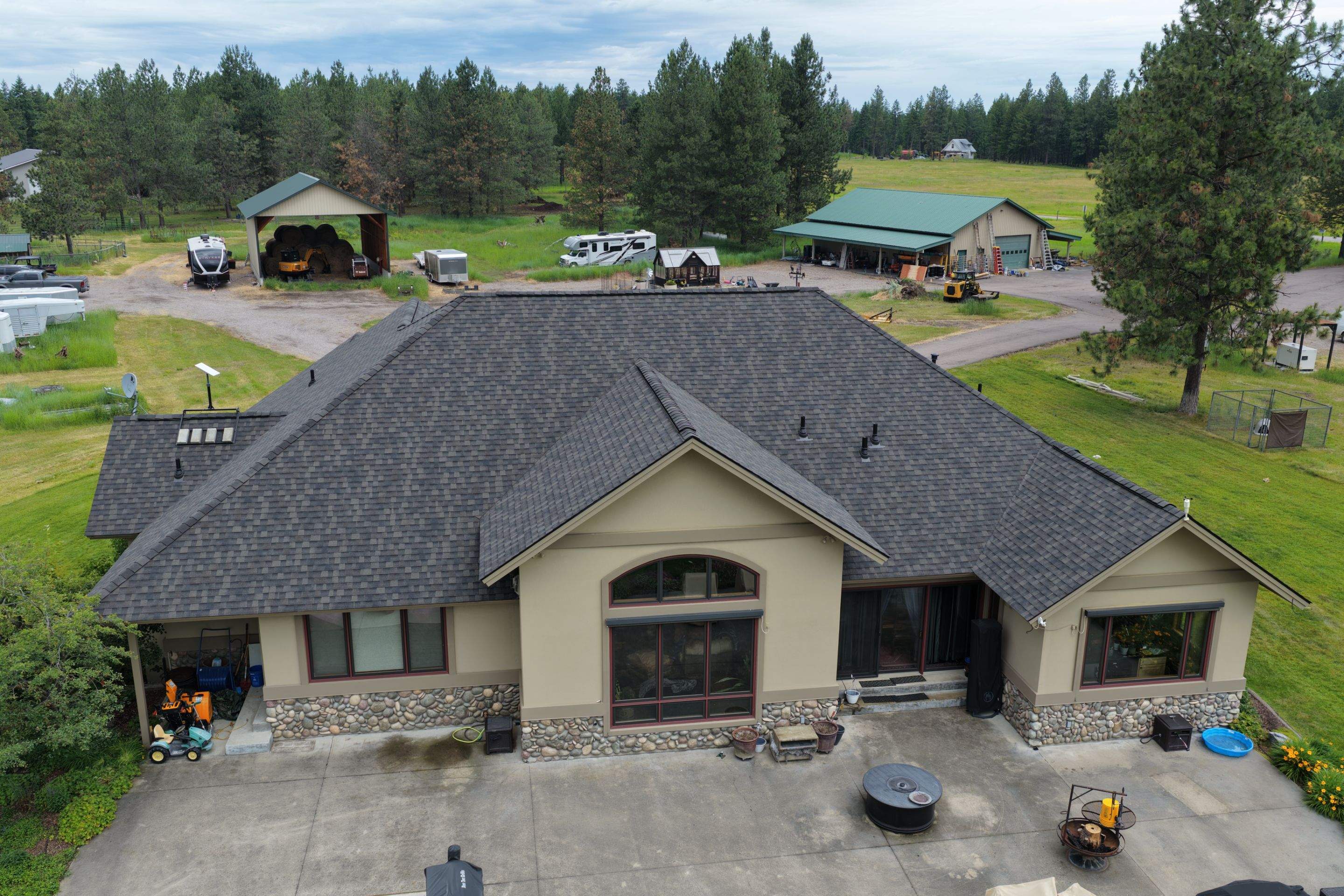 Roof Replacement using GAF Timberline HDZ - Midnight Mesa  by Montana Roofing Solutions