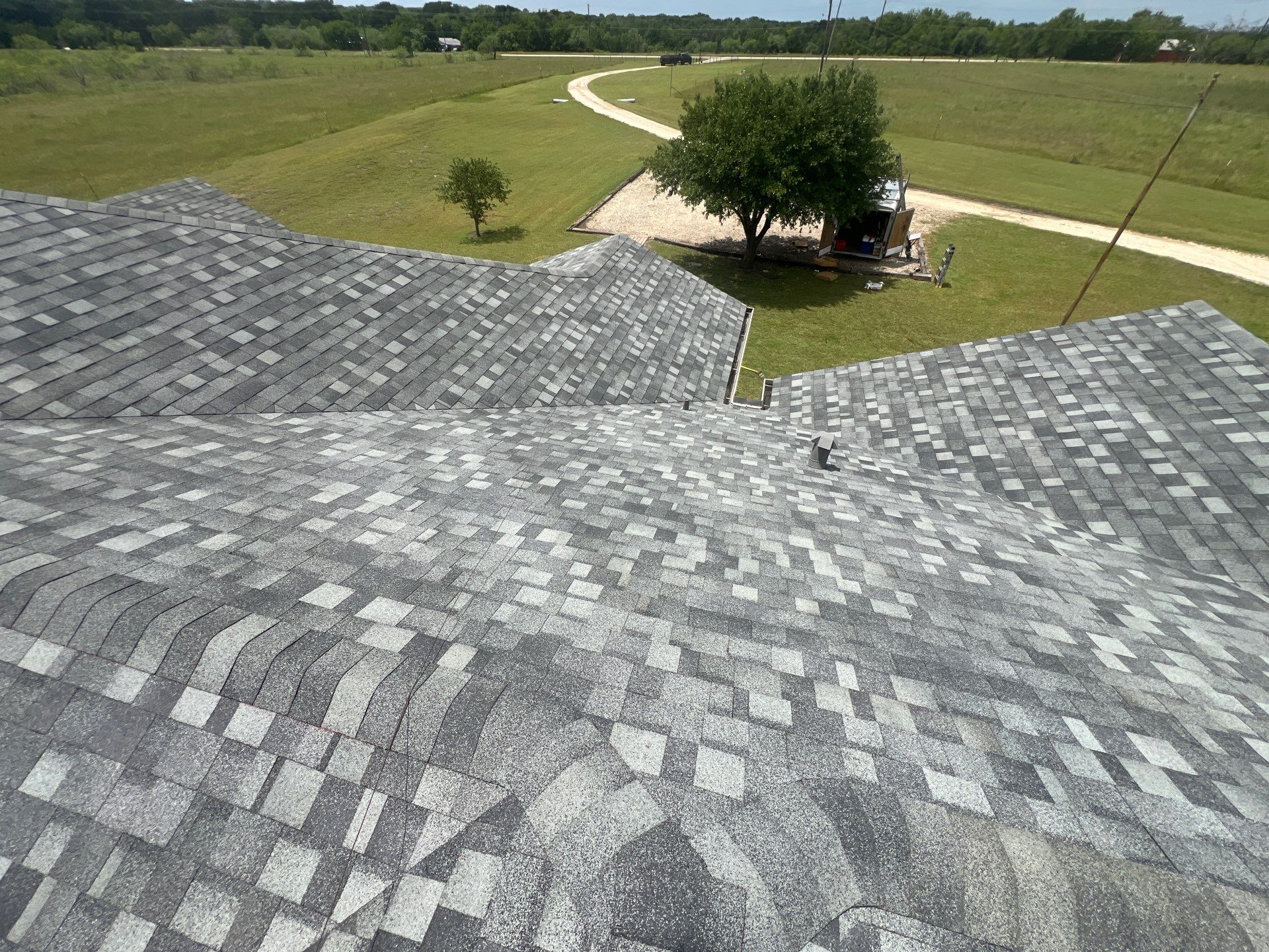 Residential Roofing Installation using IKO Dynasty Class 3 Impact Resistant Architectural Shingles. Color: Castle Grey by WR Roofing Solutions