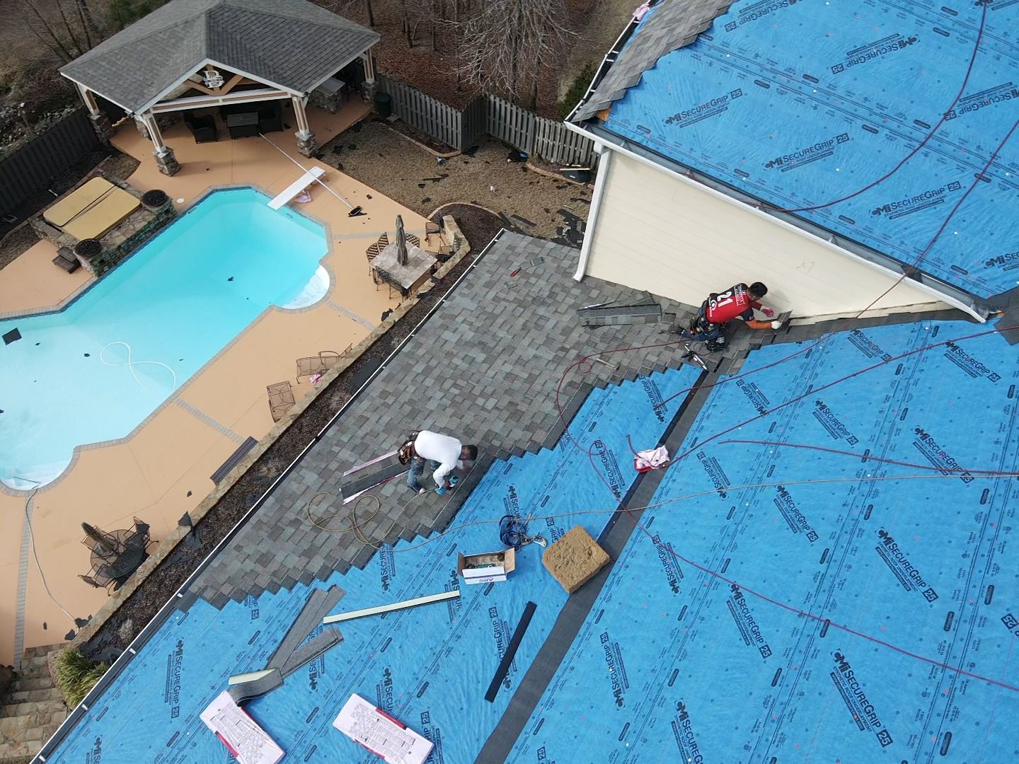 Residential Roofing Installation using Owens Corning by Inspector Roofing and Restoration