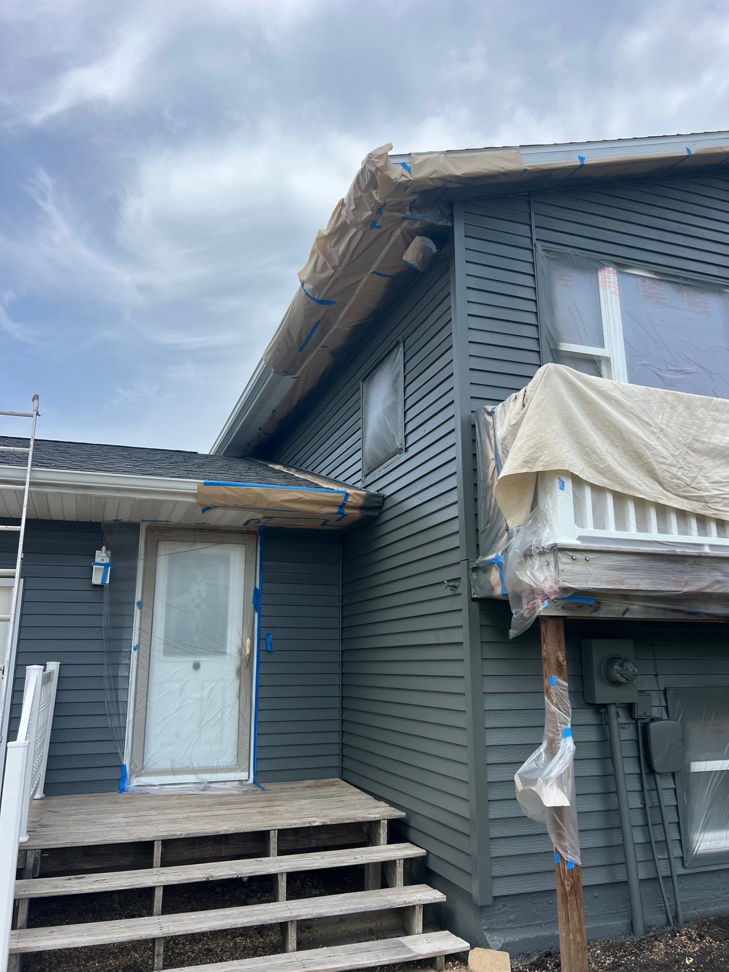 Before and After Exterior by Grandview Painting