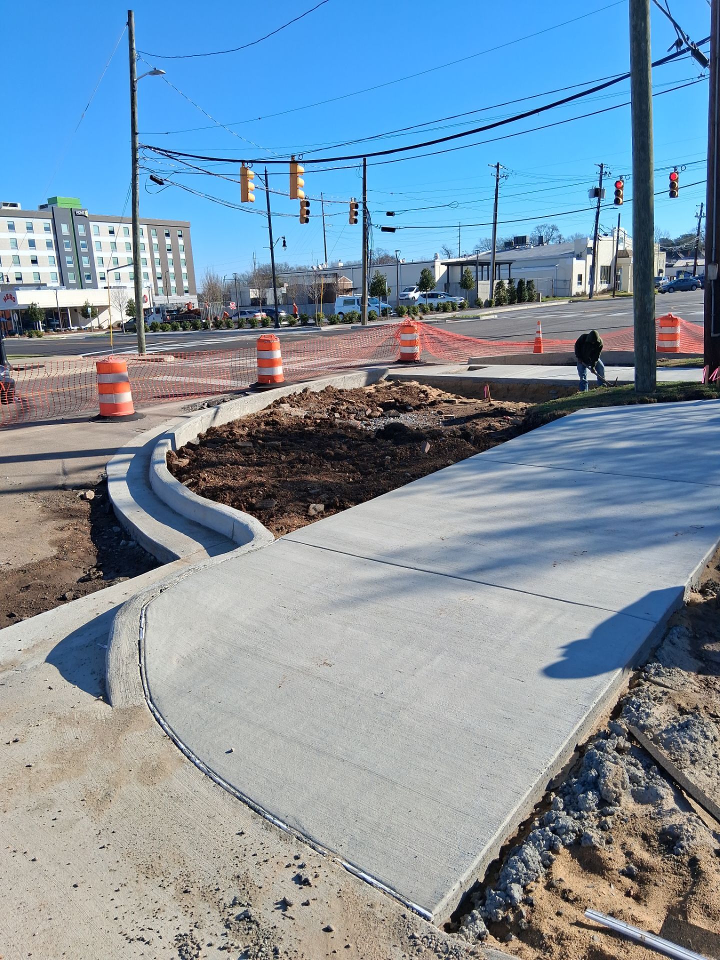 Municipal Sidewalk Construction and Streetscape Landscaping in Downtown Montgomery