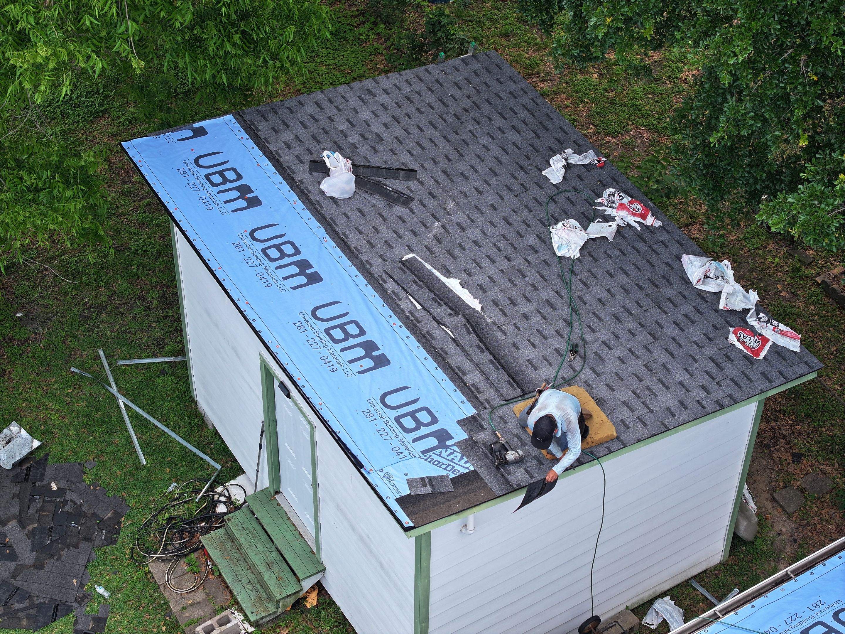 Aging Roof Renewed with Architectural Shingles — Houston, TX by PL Roofing & SB Roofing, LLC.