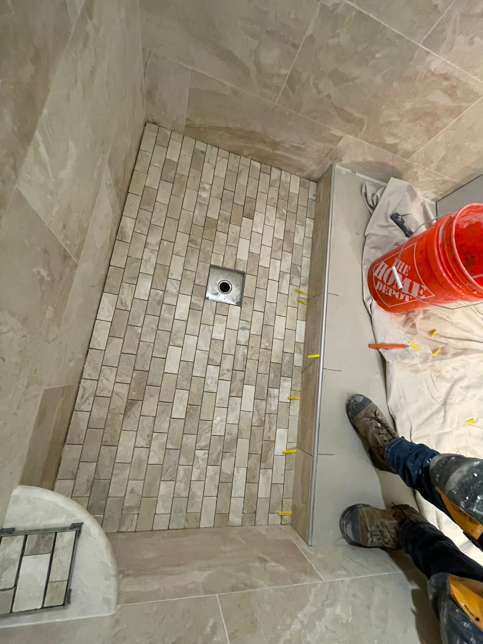 Bathroom Remodel using Tile by Home Concepts Construction