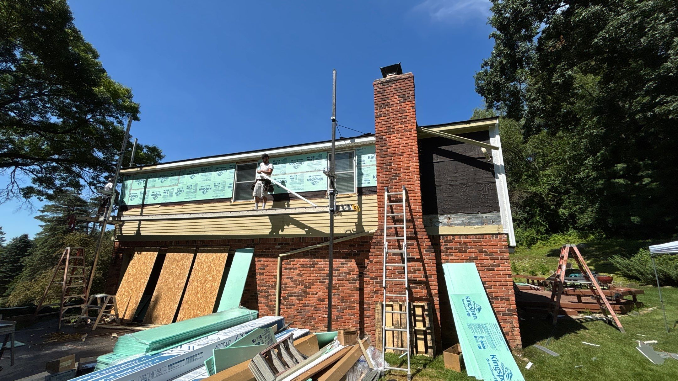 Siding Replacement using Alside Deep Moss by 180 Contractors