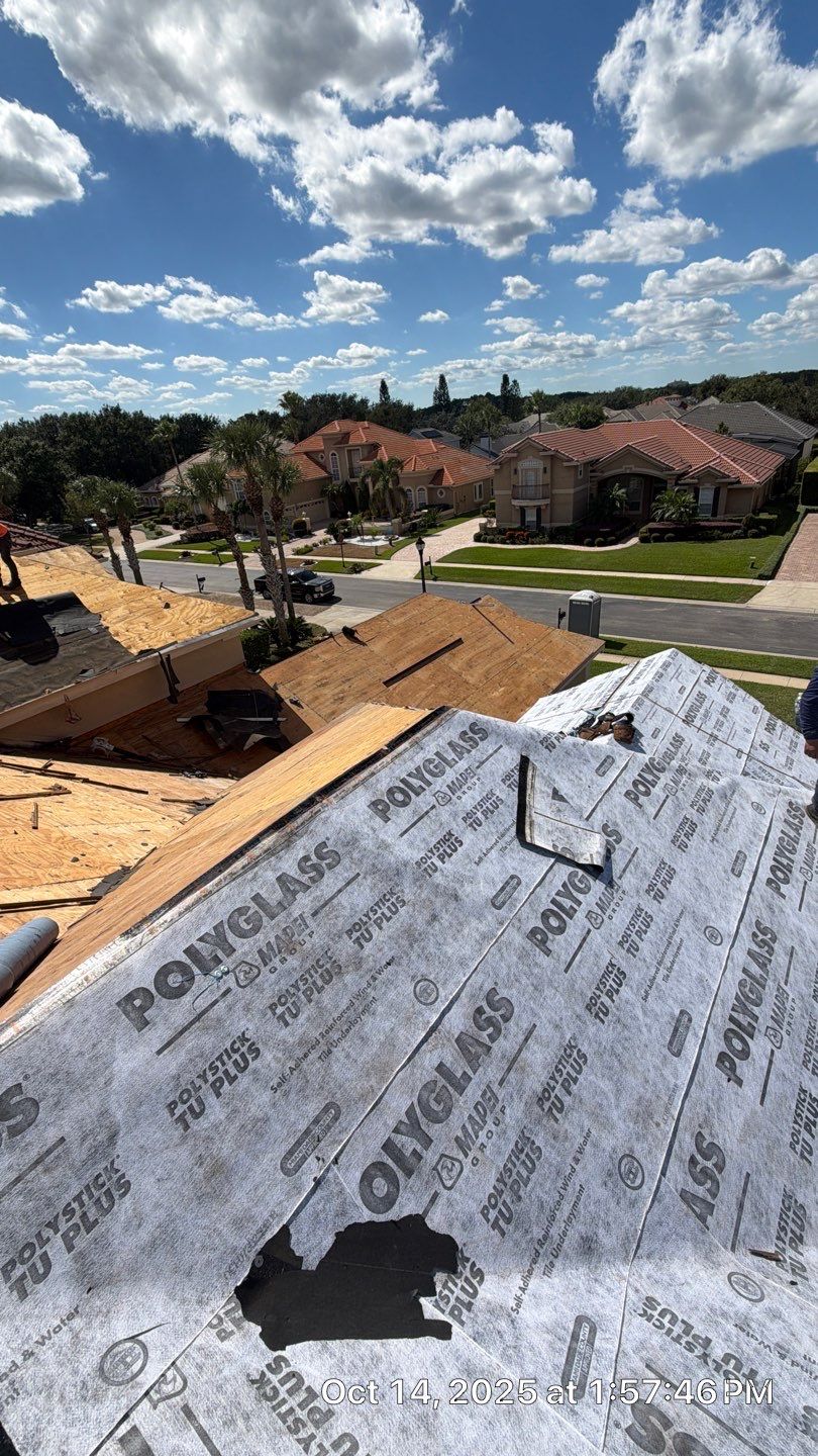 Full Concrete Tile Roof Replacement with Polyglass Underlayment in Orlando by Fortified Roofing Solutions Corp.