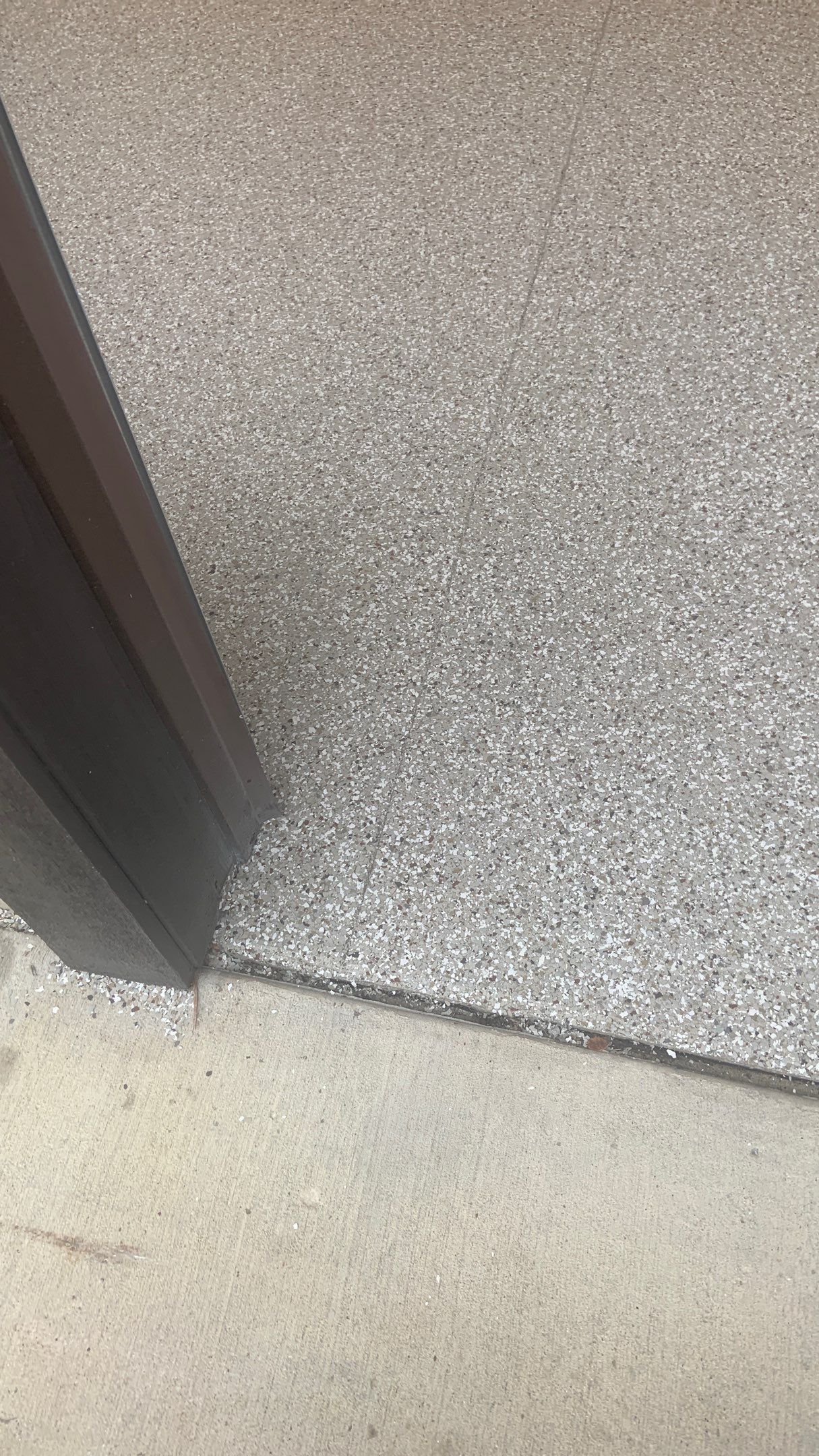 Garage Transformation using Pebble Beach by Croc Coatings, LLC