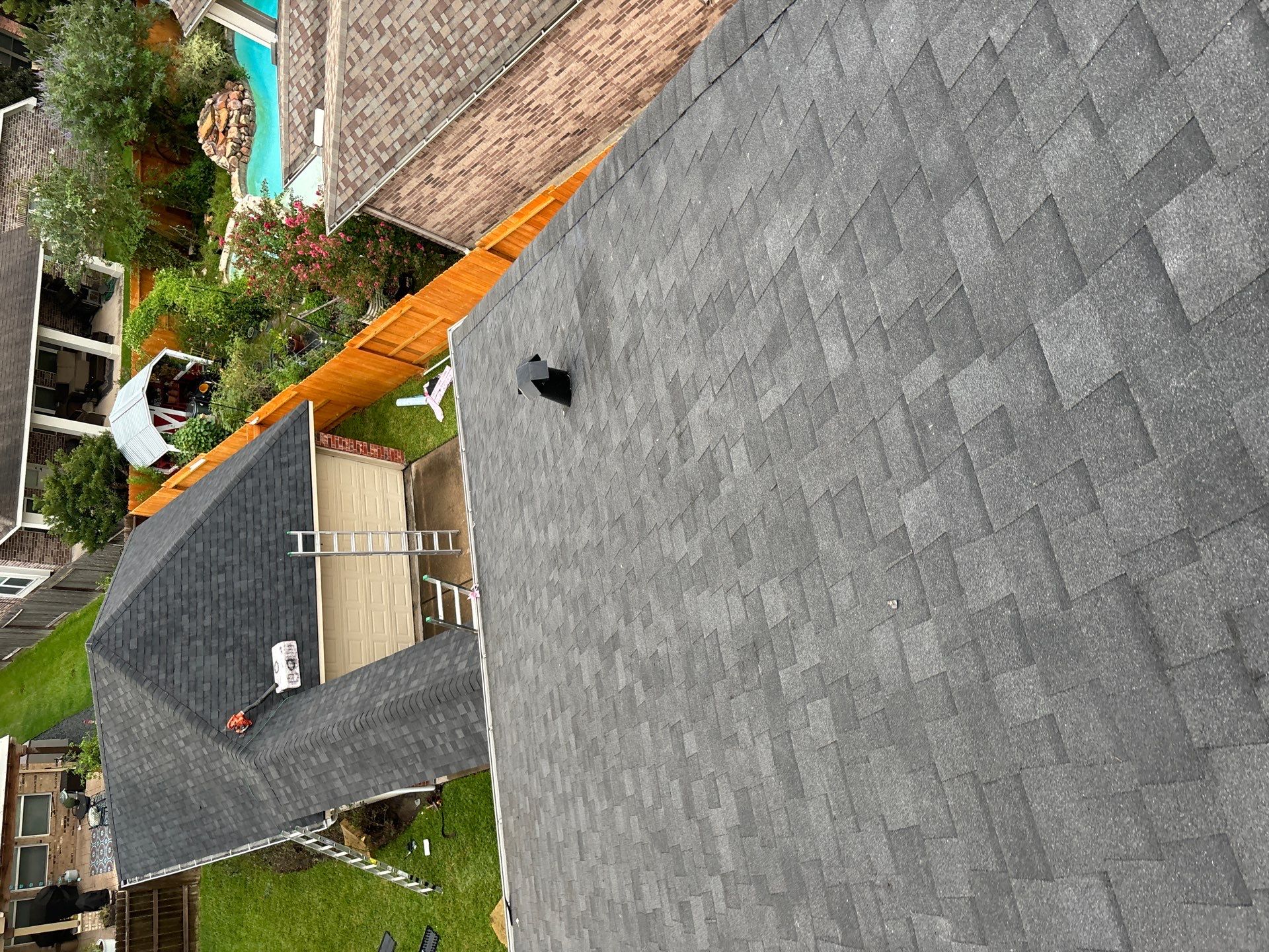 Residential Roofing Installation using Owen's Corning Duration (Lifetime) Shingles by Roof Repair Company