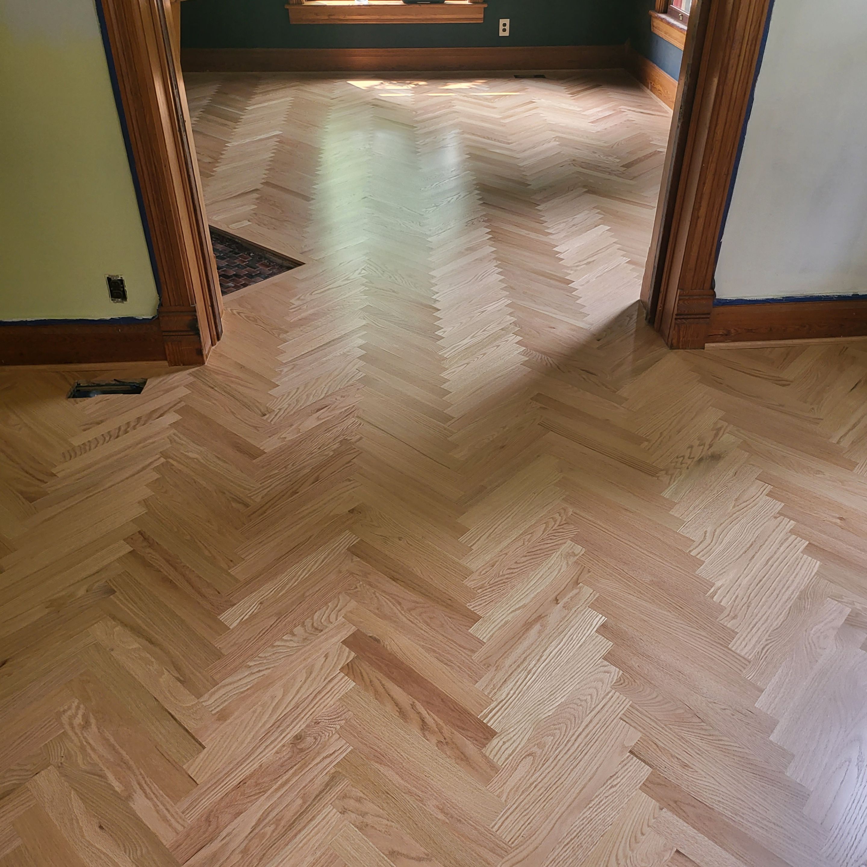 Historical herringbone by Ann Arbor Hardwoods 
