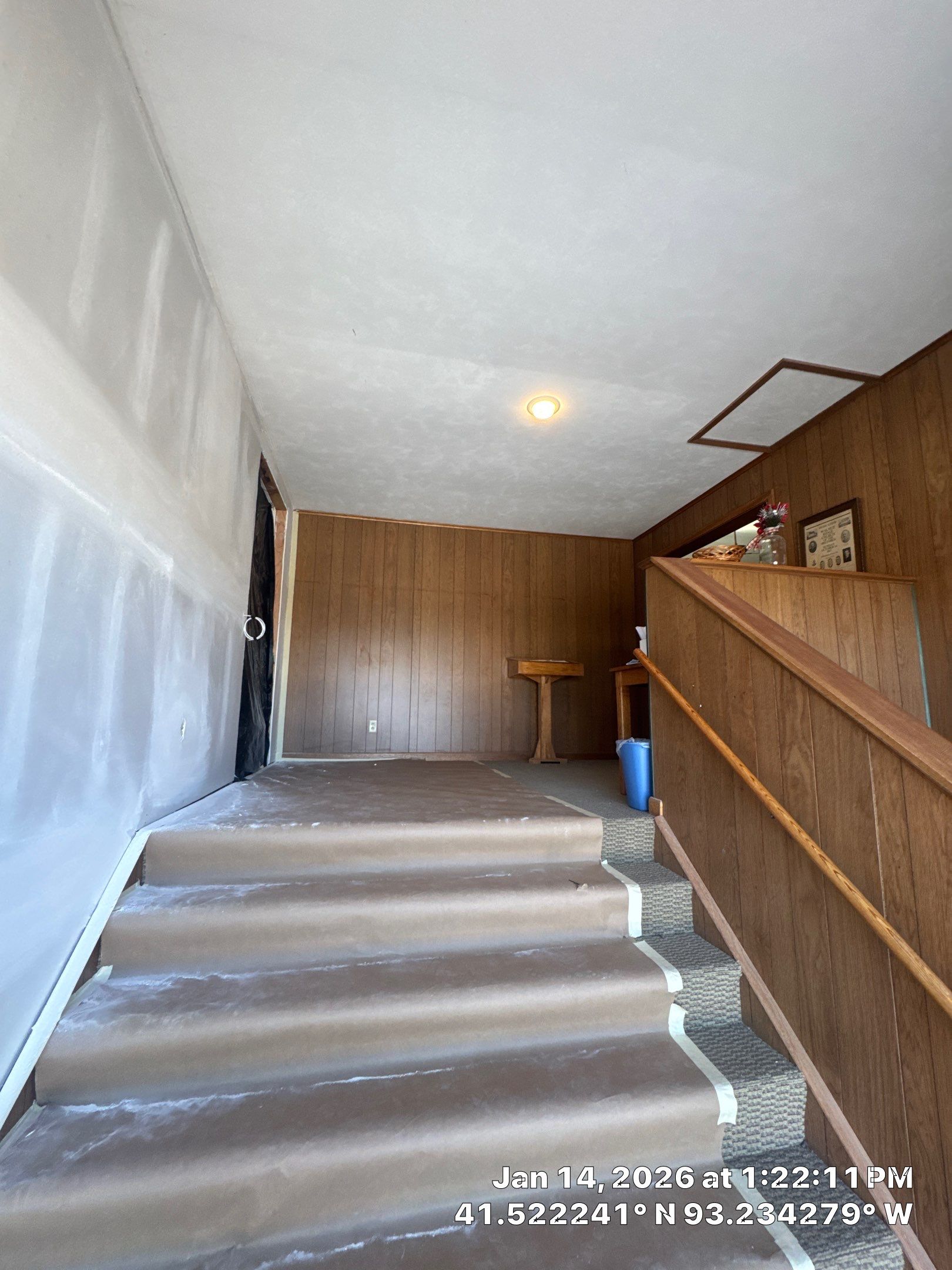Interior Stairwell Transformation – Before & After by Midwest Paint LLC