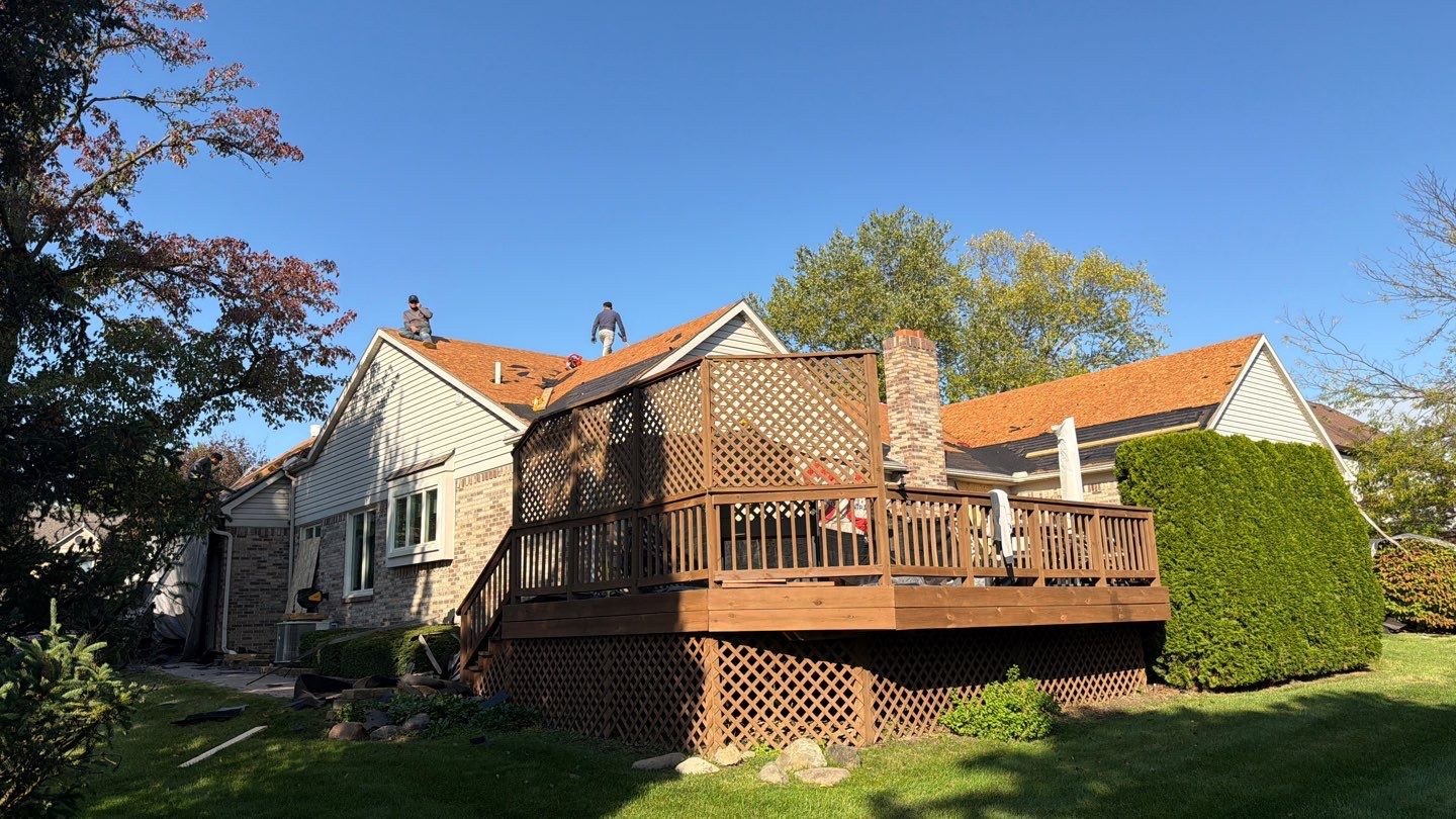 Roof Replacement using Owens Corning Teak by 180 Contractors