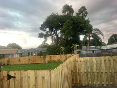 Sarasota, FL 6ft. Tall Treated Board on Board Privacy Fence
