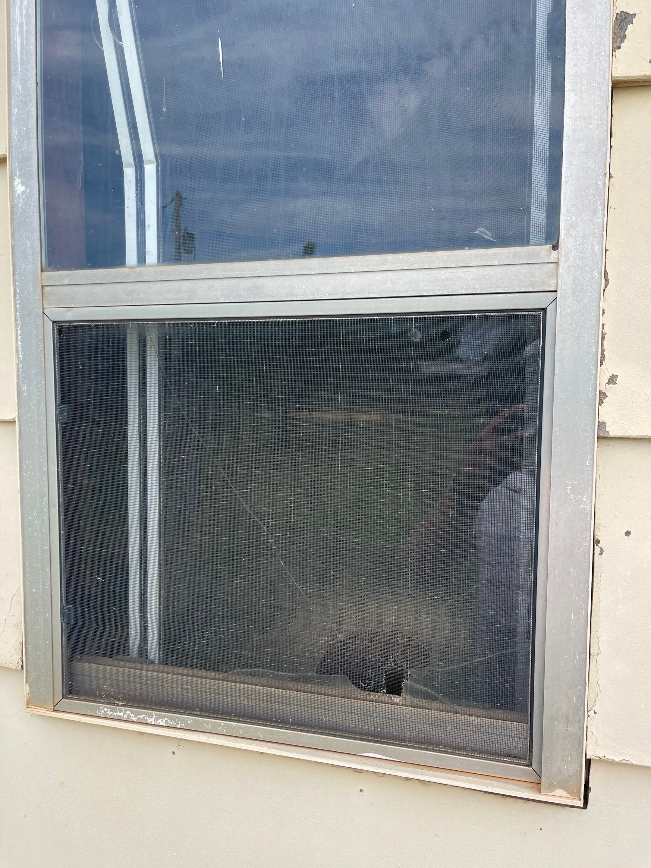 Hail Damage on a Roofing System by Icon Roofing And Construction 