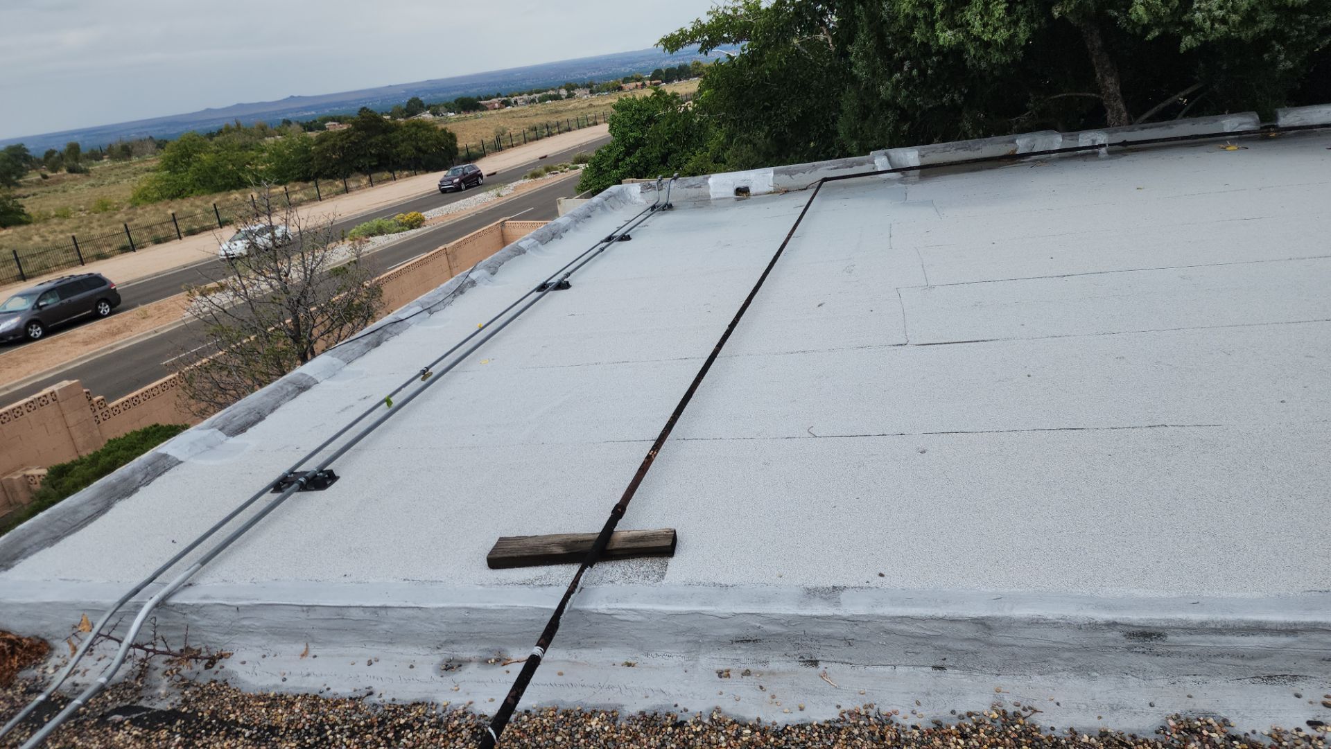 Albuquerque TPO Roof Replacement in the Northeast Heights EPS Slope and Custom Skylights by Doyle Roof Masters Inc