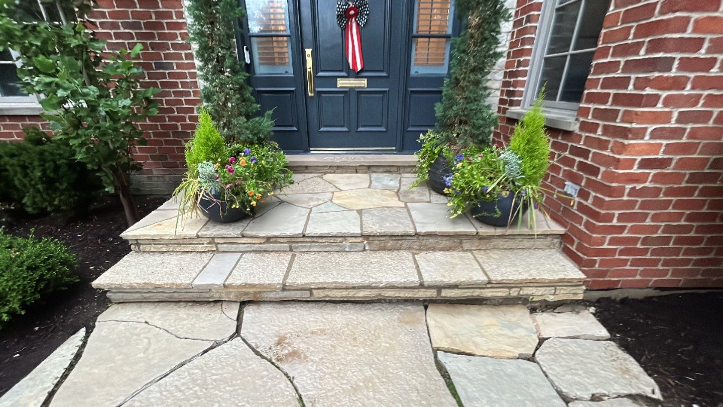 Exterior Stone and Concrete Surface Cleaning by Northern Power Washing LLC.