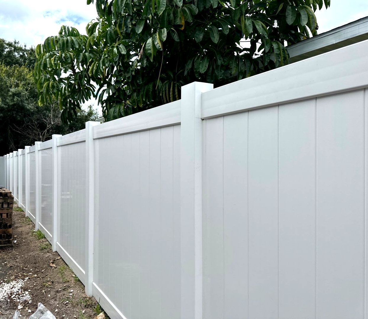 Vinyl Privacy Fence using 6Ft White Vinyl Privacy Fence by Asap fence and gates, LLC
