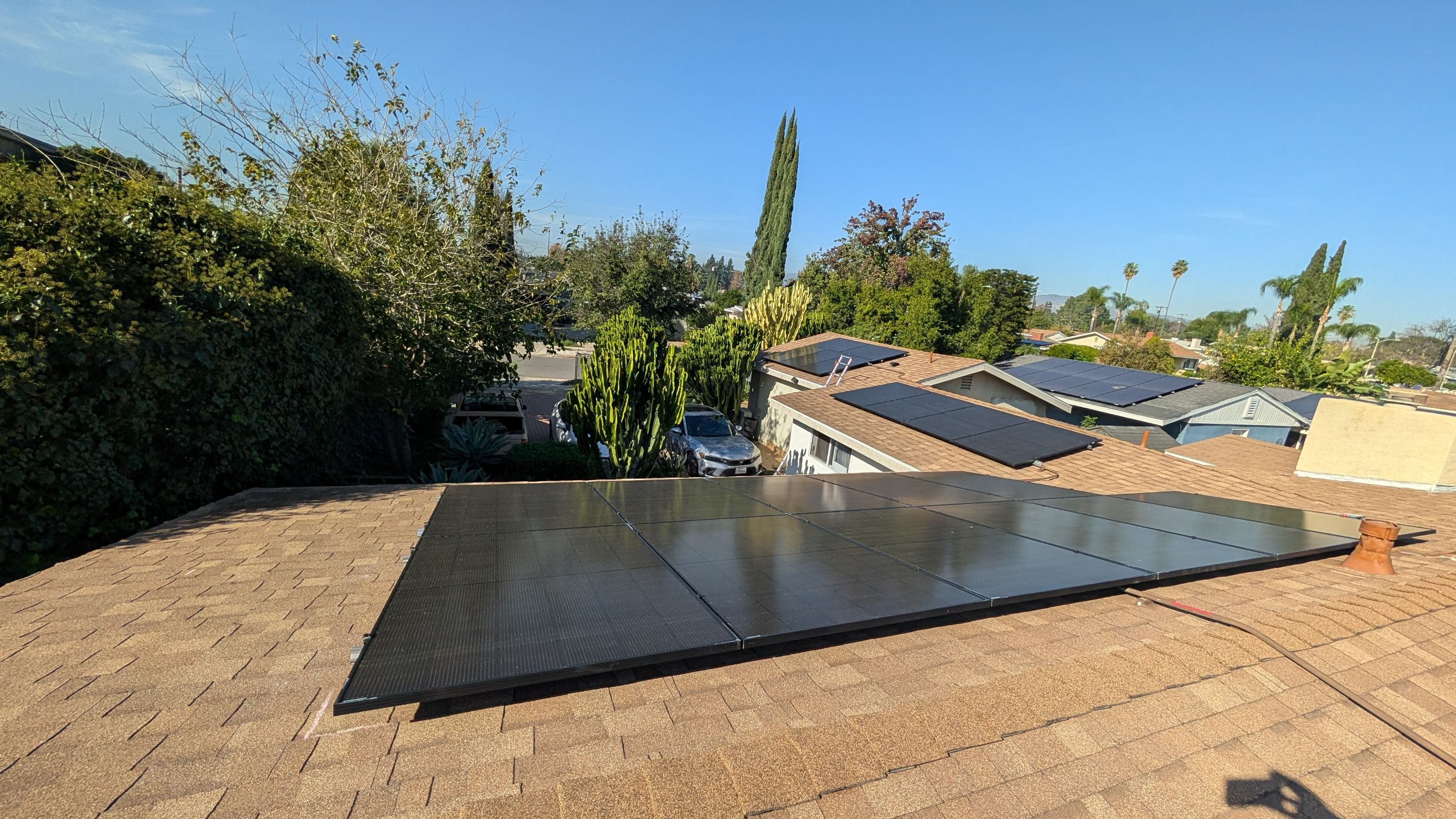 Twenty-Panel Solar Array in Los Angeles by AWS Solar