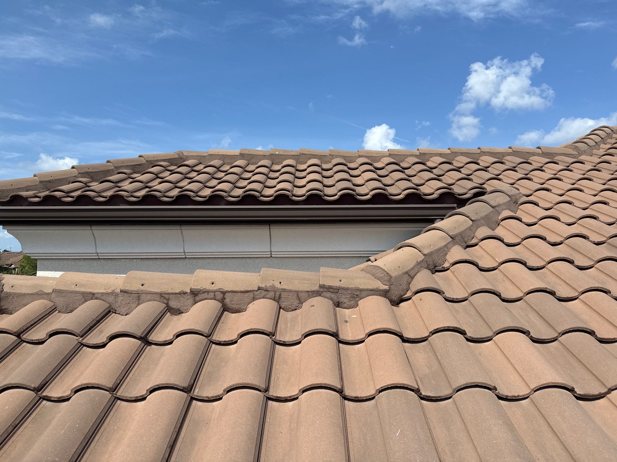 Soft Wash Roof Cleaning – Concrete Tile Roof | Artisan Lakes Esplanade, Palmetto, FL by Sunshine AquaWash