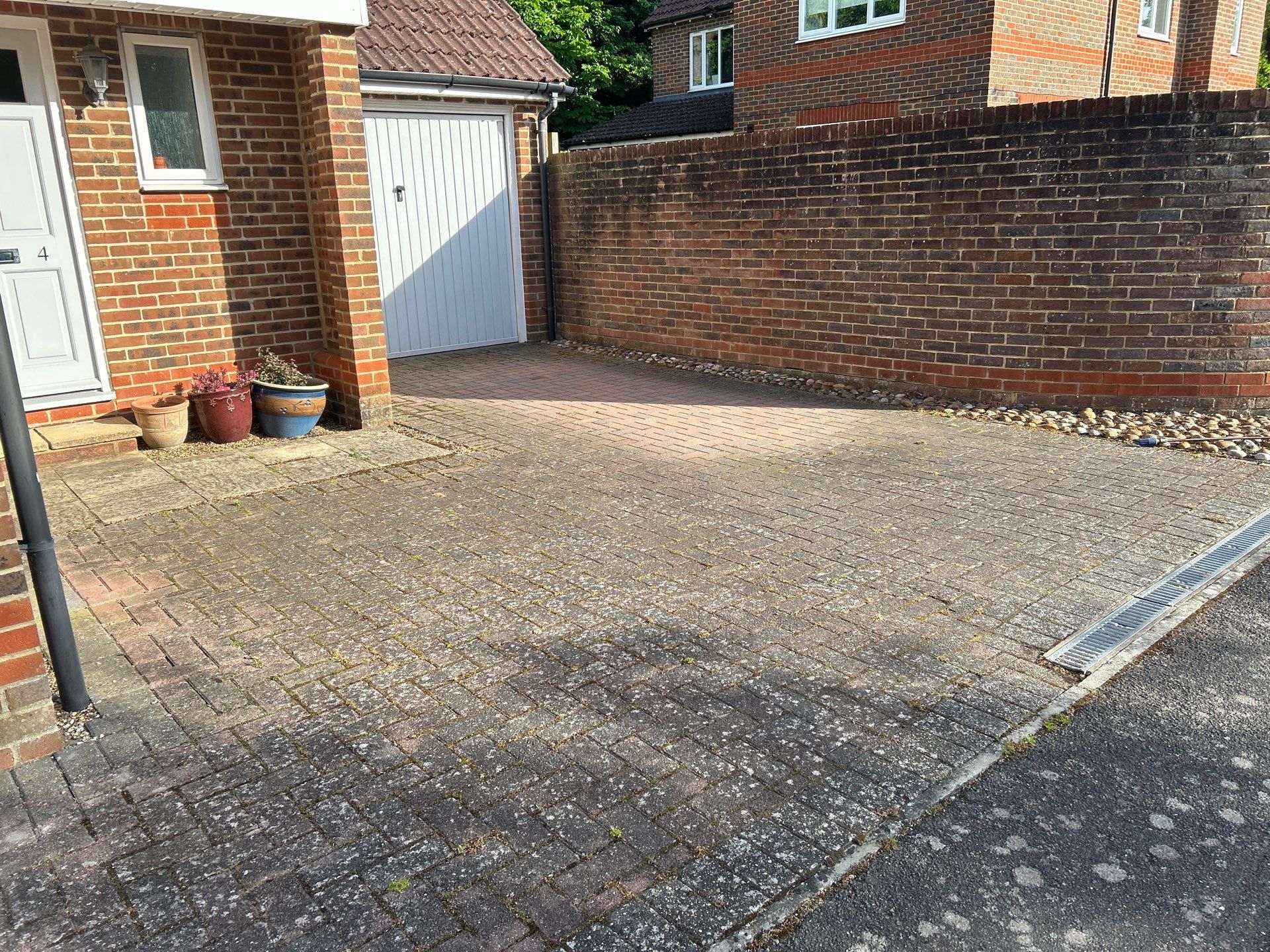 Driveway Clean using Honda 21lt High Pressure Machine by Ges Exterior Cleaning ltd