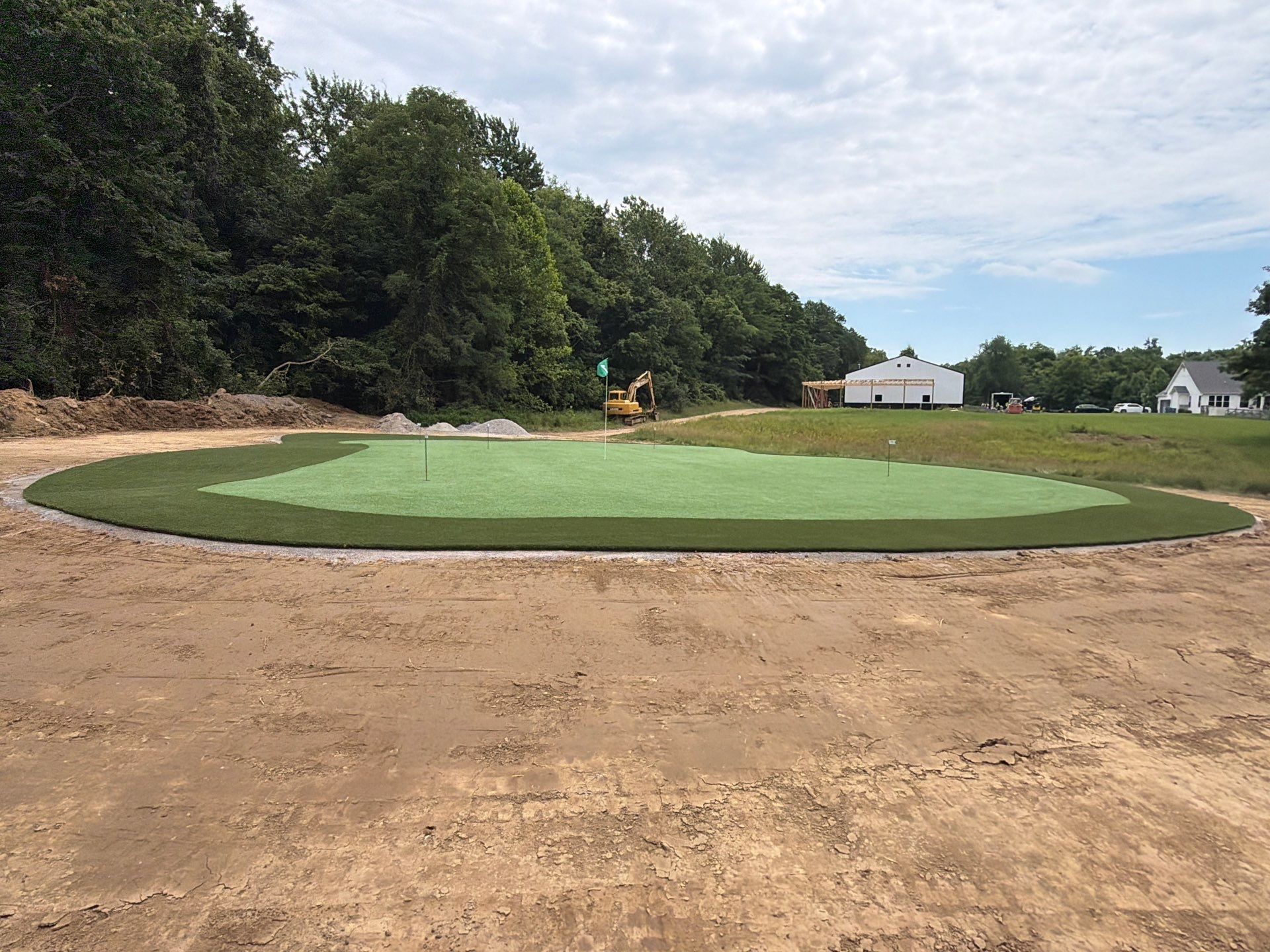 Custom Replica Golf Green and Tee Boxes in Batavia, Ohio by Southwest Greens Midwest